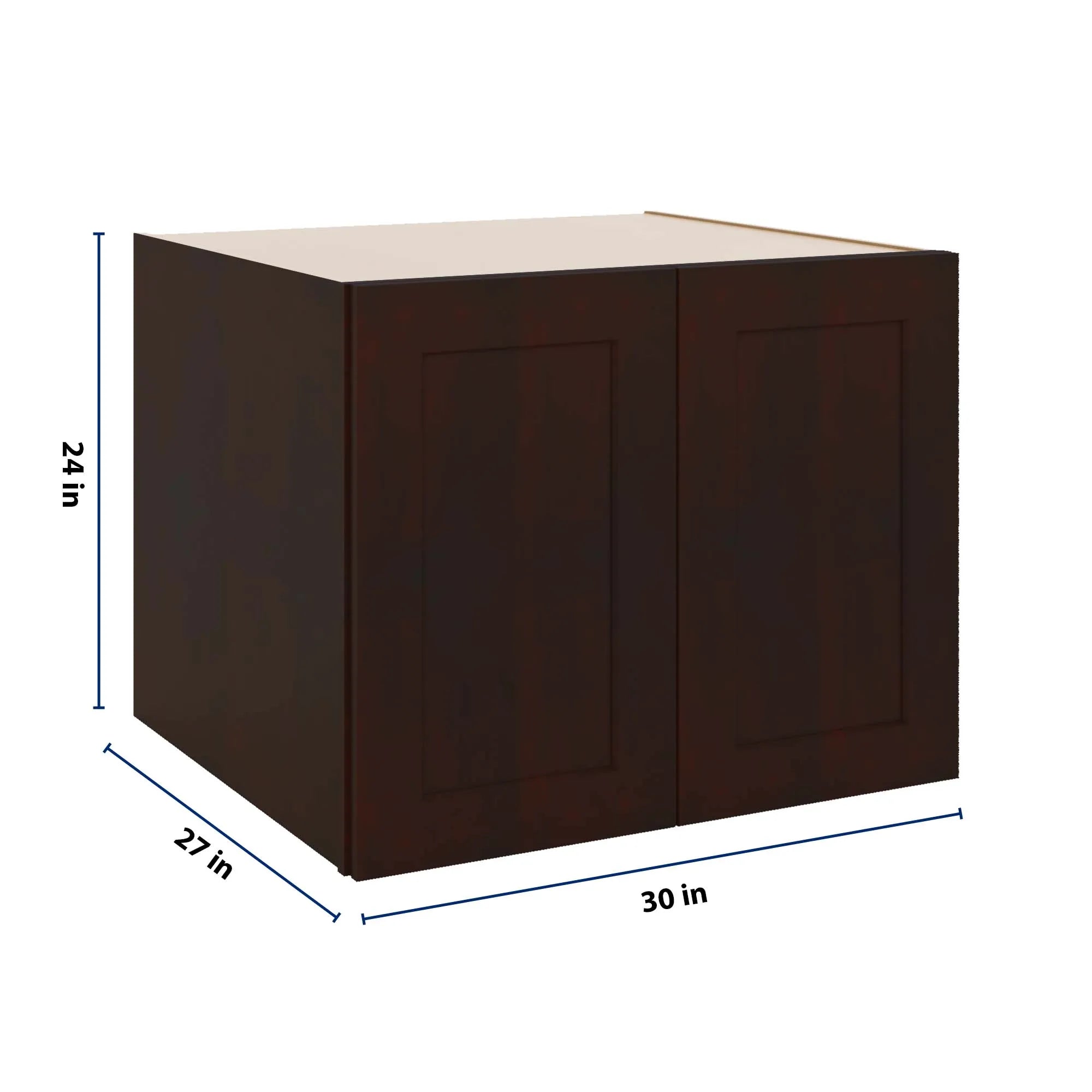 J&K Java Coffee S1 Refrigerator Wall Cabinet - 30" W x 24" H x 27" D