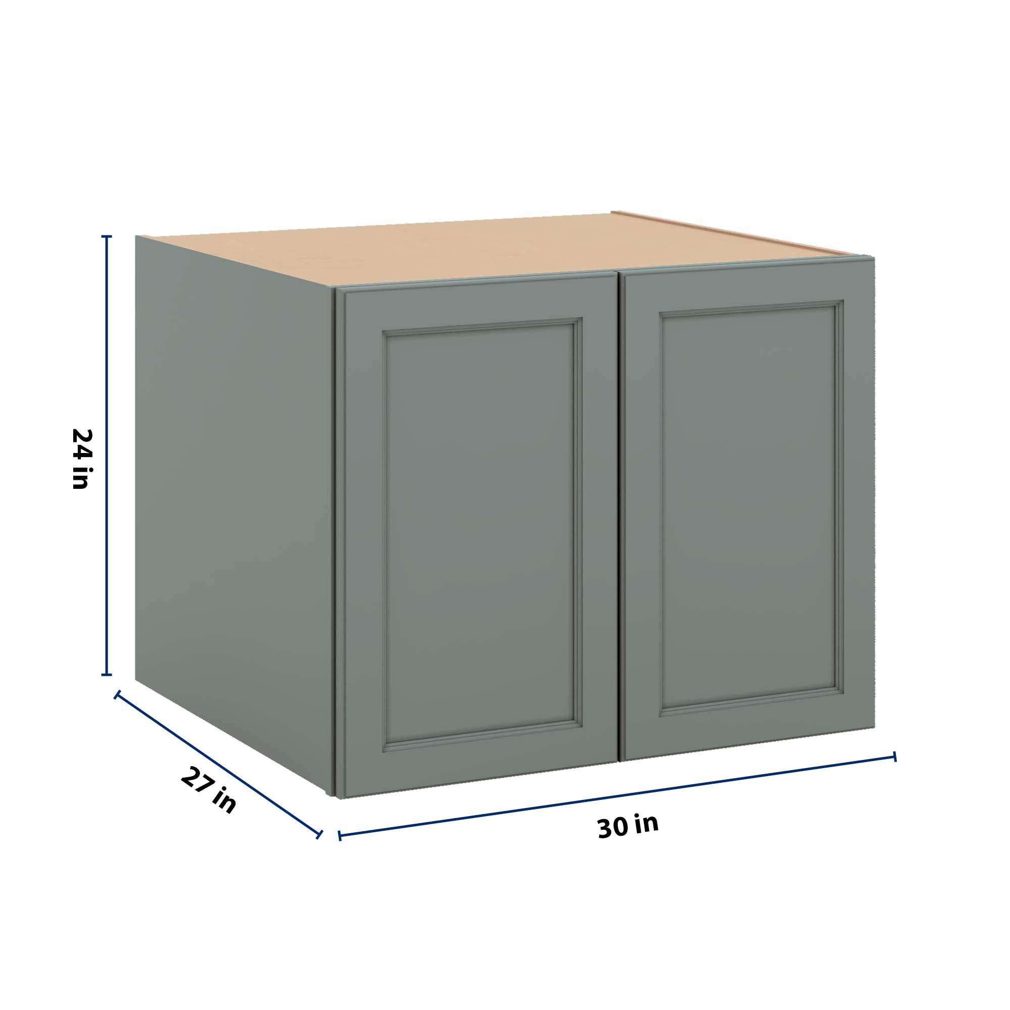 J&K Sage E3 Refrigerator Wall Cabinet - 30" W x 24" H x 27" D