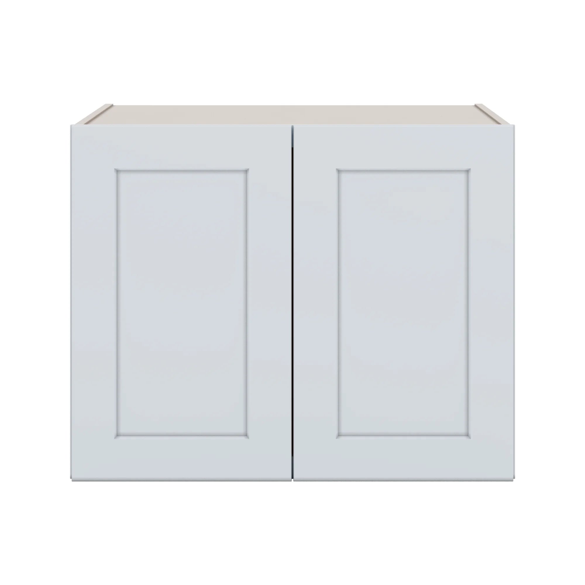 J&K White Shaker S8 Refrigerator Wall Cabinet 30" W x 24" H x 27" D
