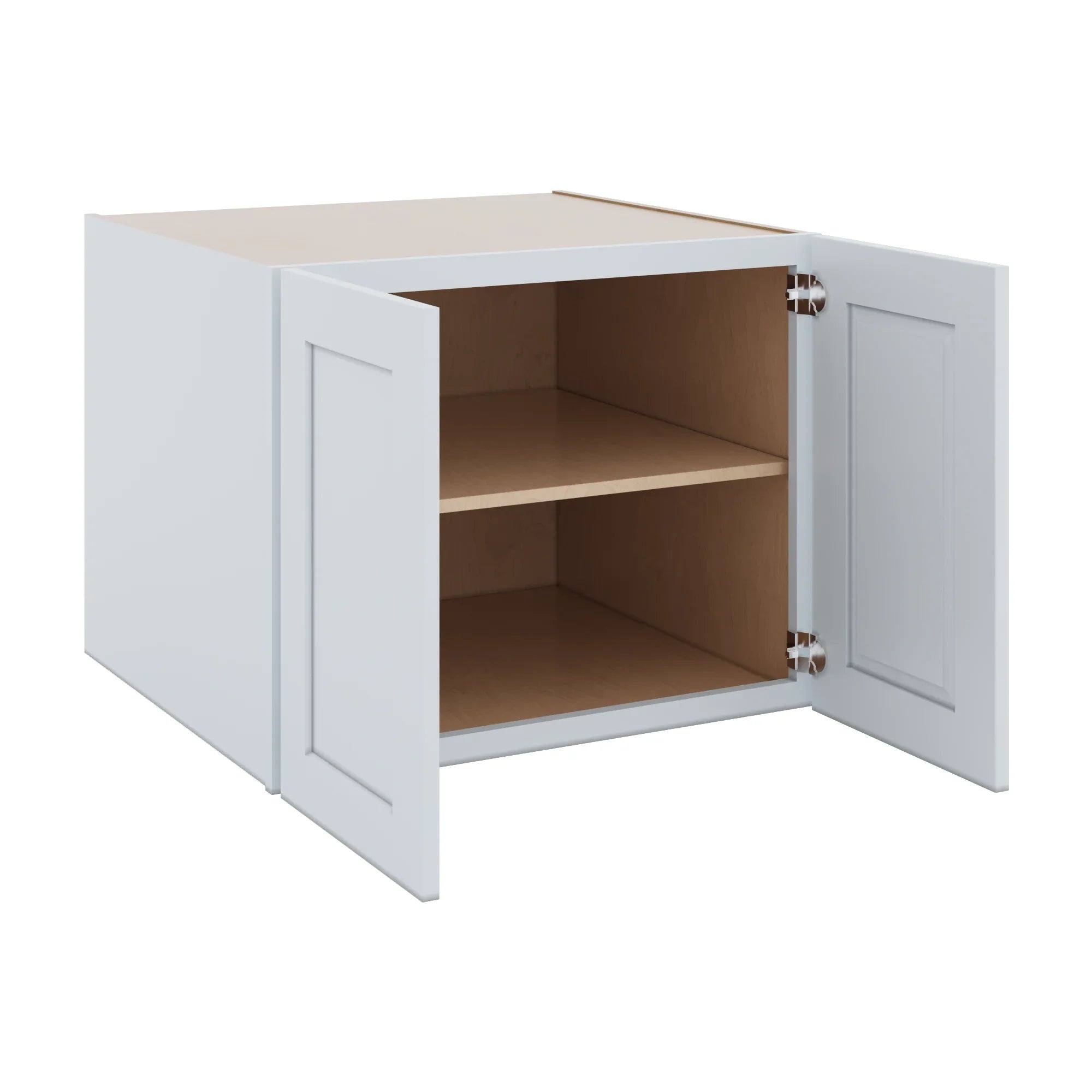 J&K White Shaker S8 Refrigerator Wall Cabinet 30" W x 24" H x 27" D