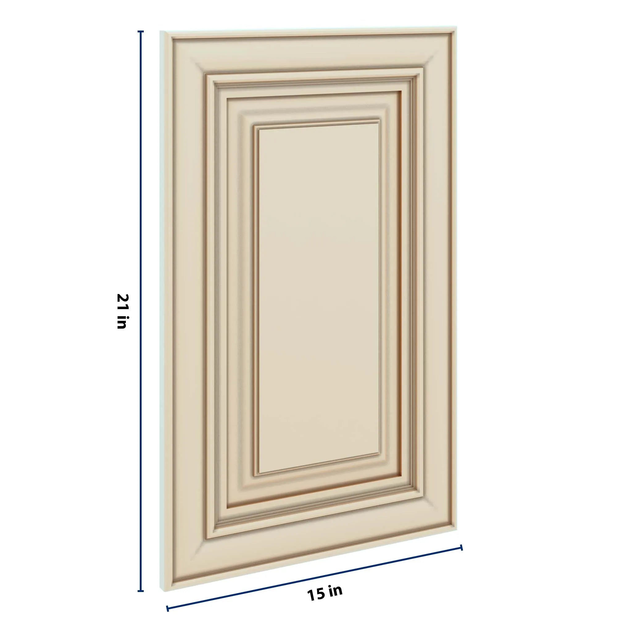 J&K Creme Glazed A7 Dummy Door Panel 15" W x 24" H