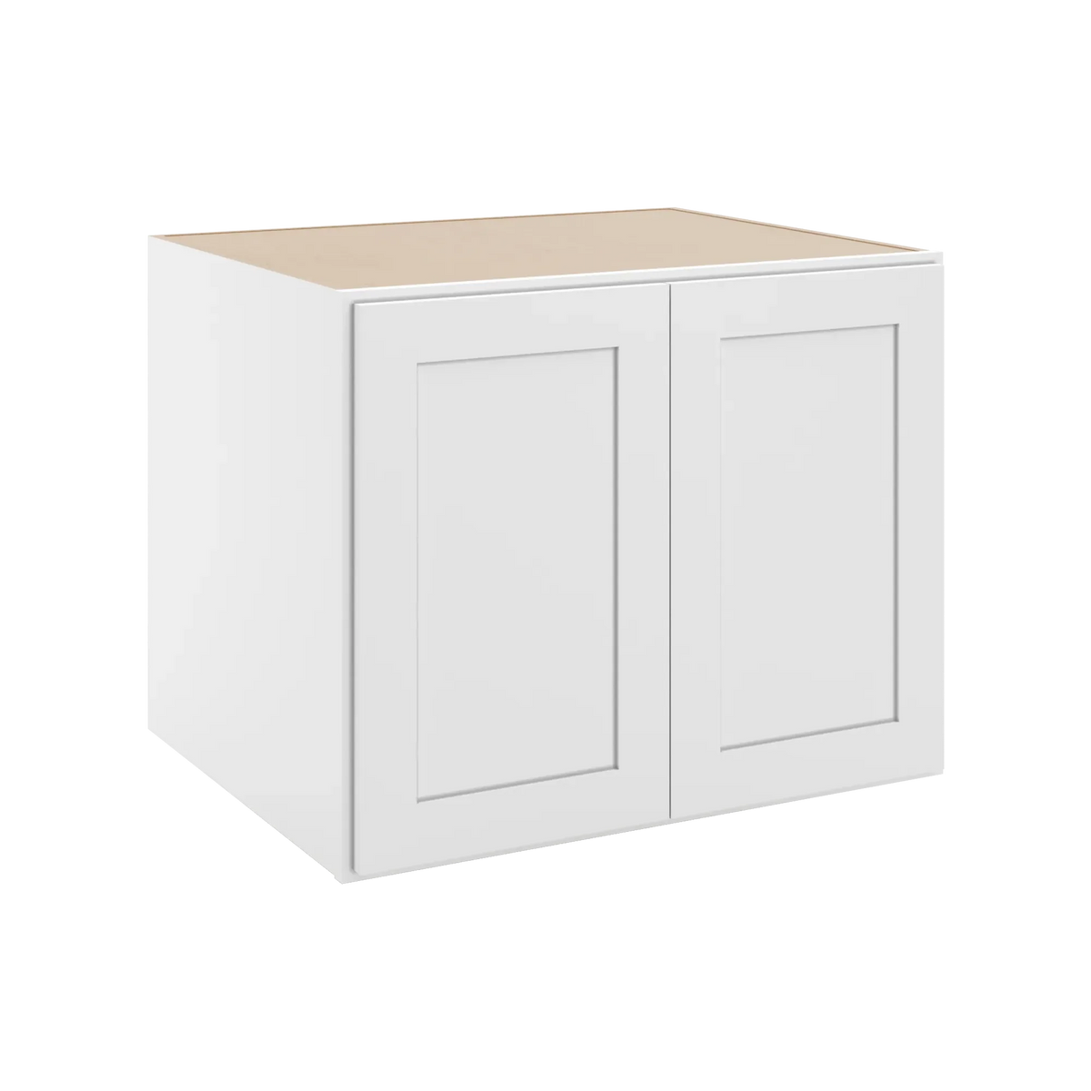 cnc luxor white 30 w x 24 h x 24 d double door wall cabinet