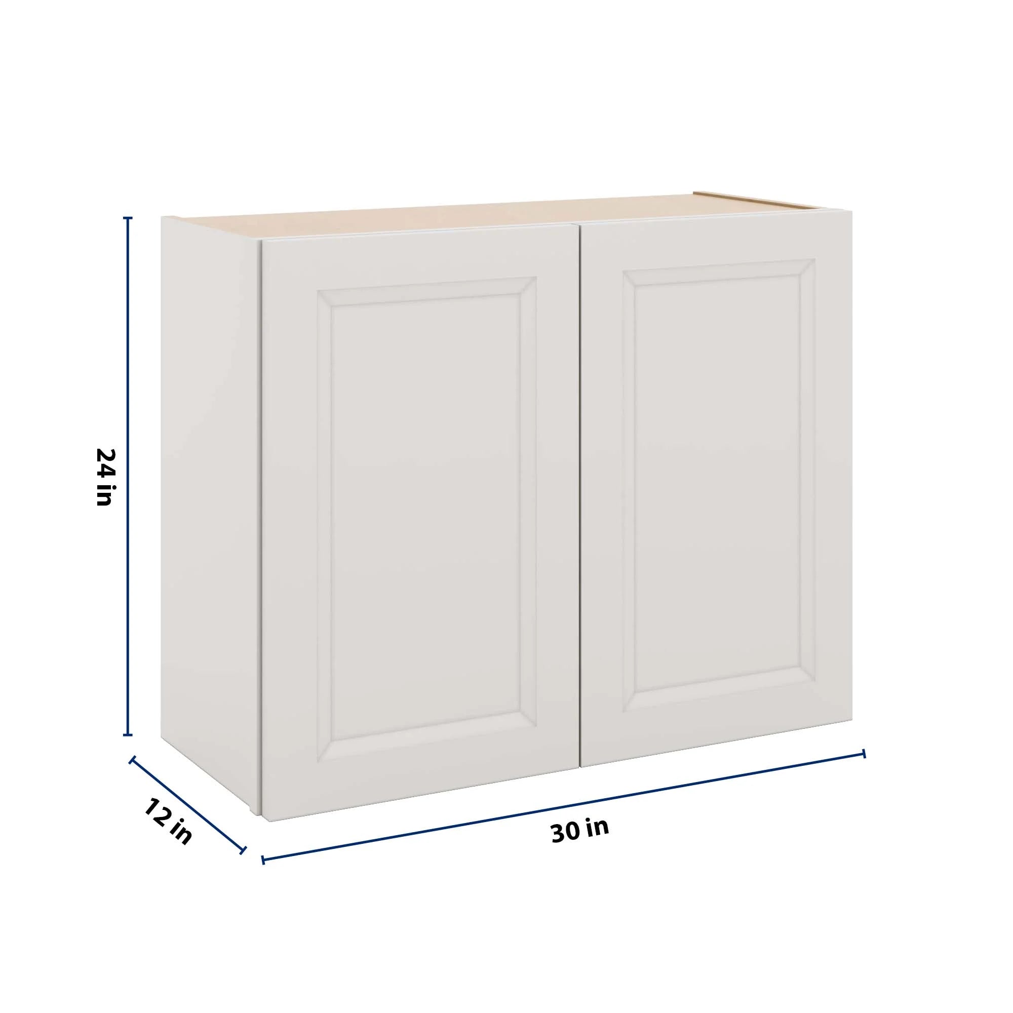 J&K Pure B5 Double Door Wall Cabinet - 30" W x 24" H