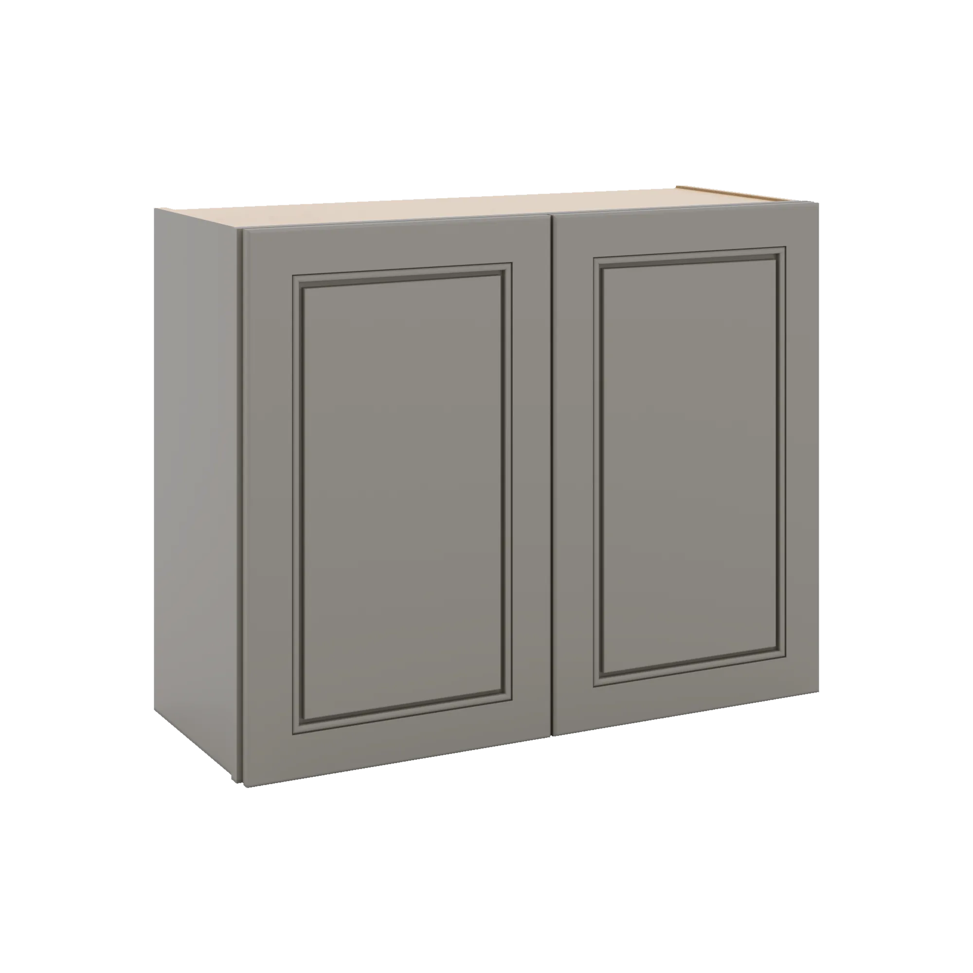 J&K Greige K3 Double Door Wall Cabinet - 30" W x 24" H