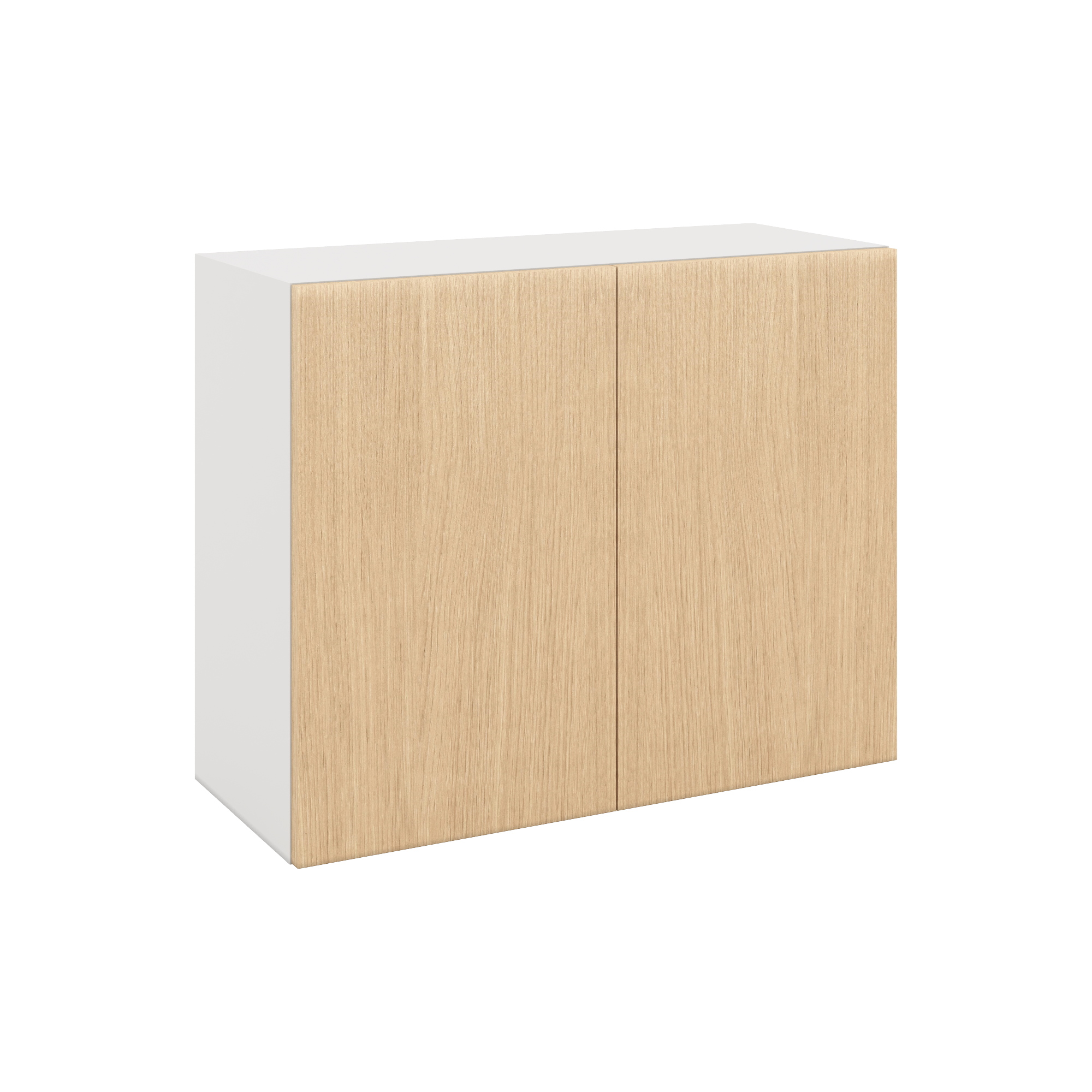 Modernform Cabinet Natural Oak 30" W X 24" H X 12" D Double Door Wall Cabinet