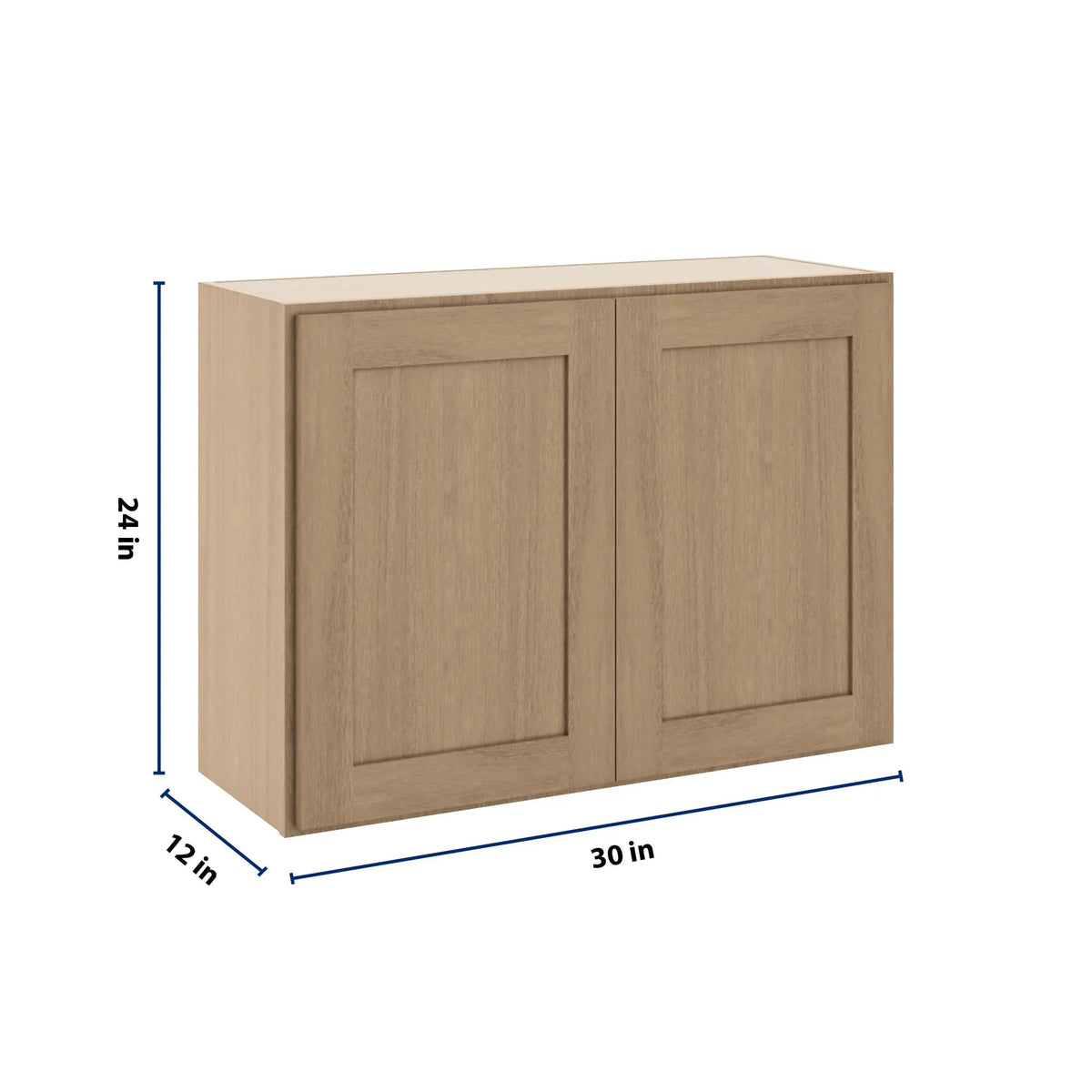 CNC Luxor 5-Piece Harvest 30" W X 24" H Double Door Wall Cabinet