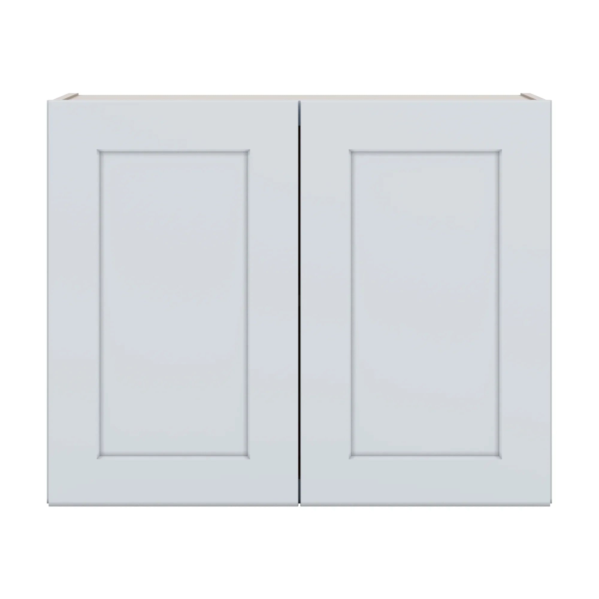 J&K White Shaker S8 Double Door Wall Cabinet 30" W x 24" H