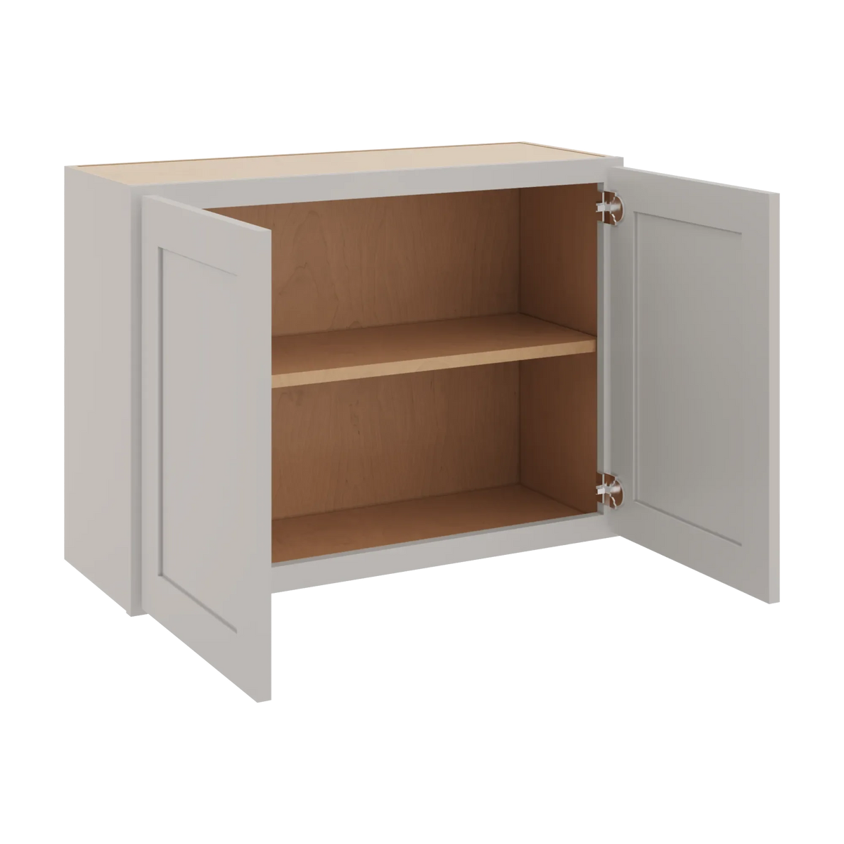 cnc luxor 5 piece misty grey 30 w x 24 h double door wall cabinet