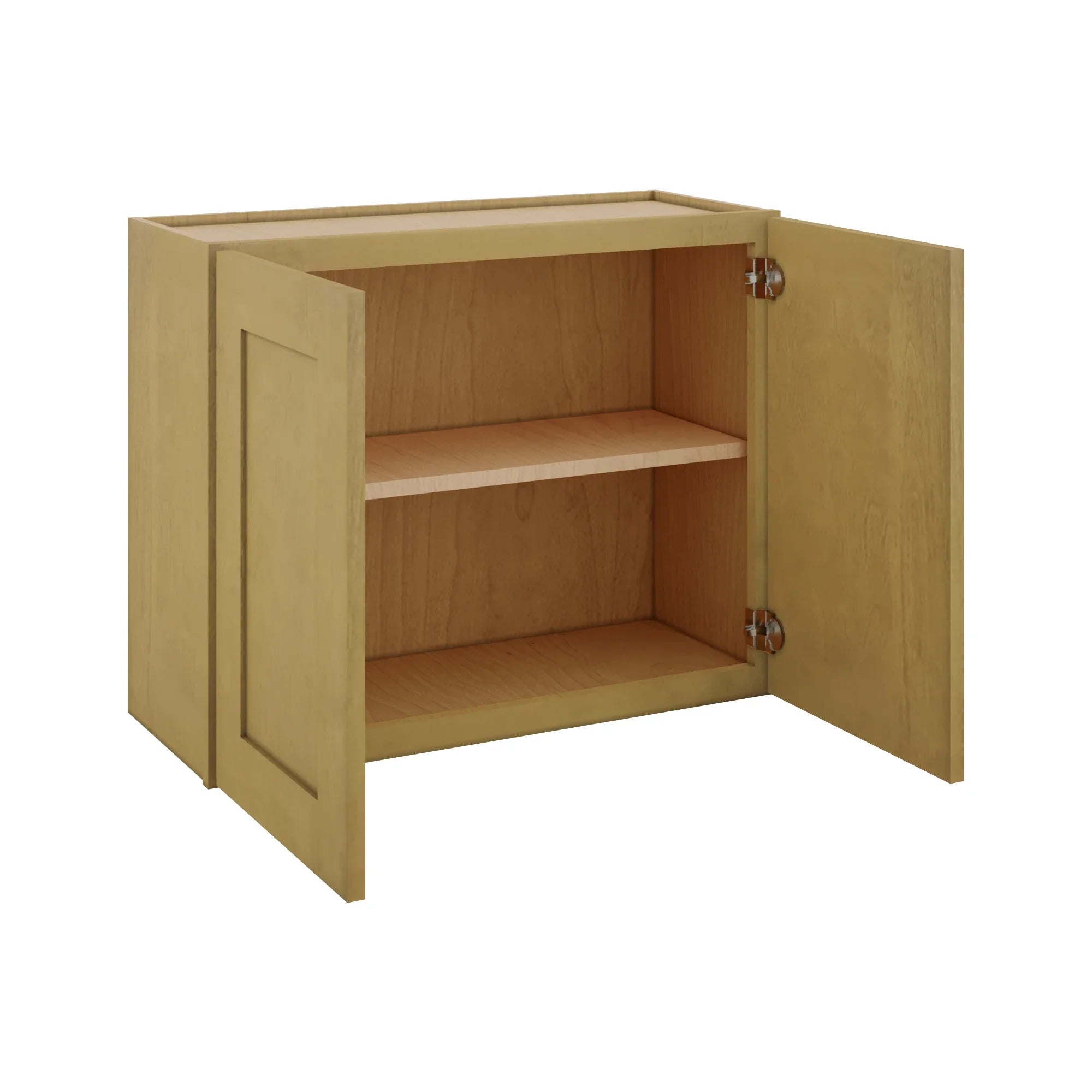 Modernform Cabinet Natural Shaker 30" W X 24" H X 12" D Double Door Wall Cabinet