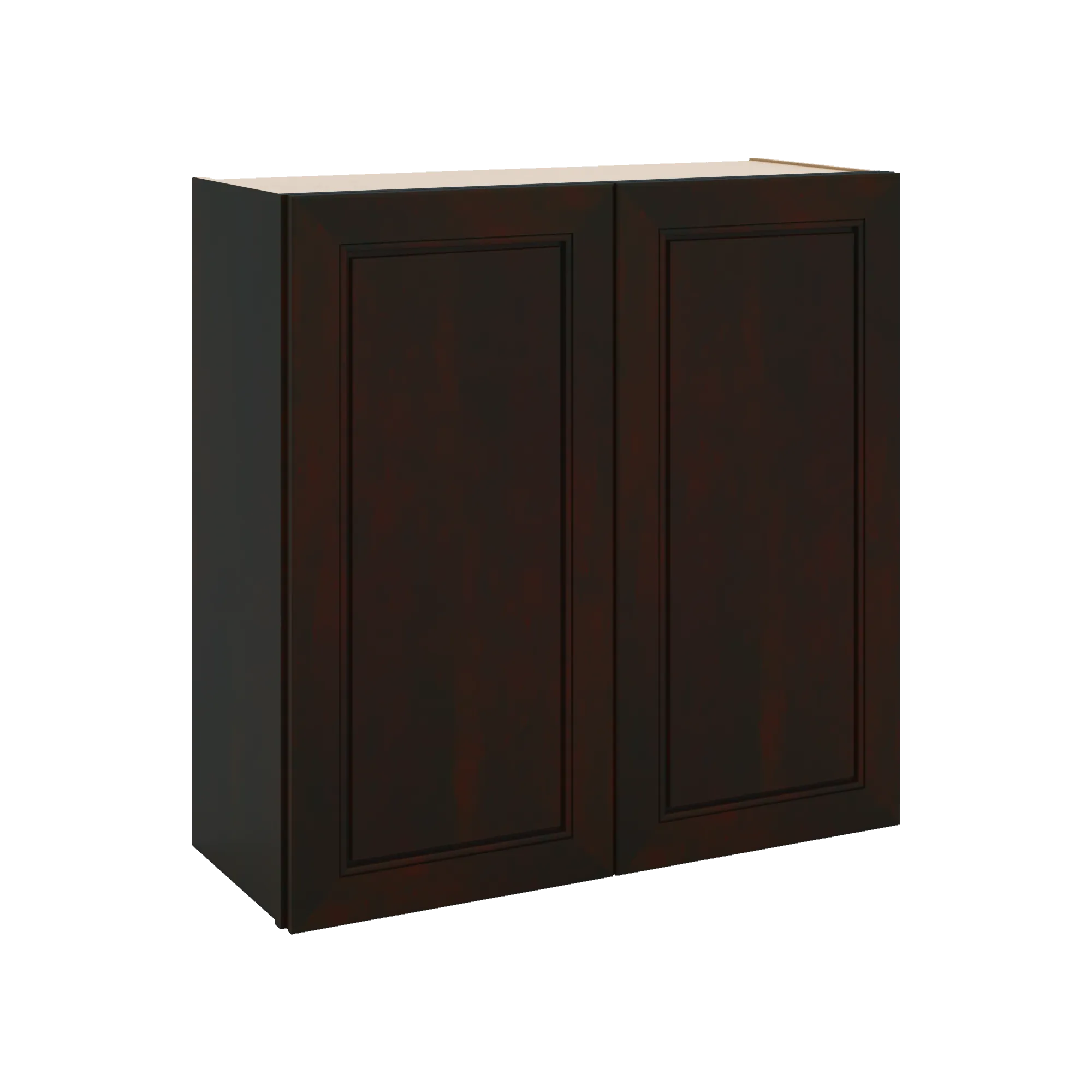 J&K Espresso K8 Double Door Wall Cabinet - 30" W x 30" H