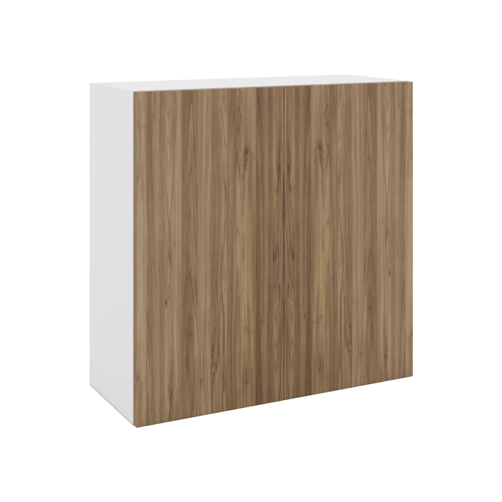 Modernform Cabinet Walnut 30" W X 30" H X 12" D Double Door Wall Cabinet