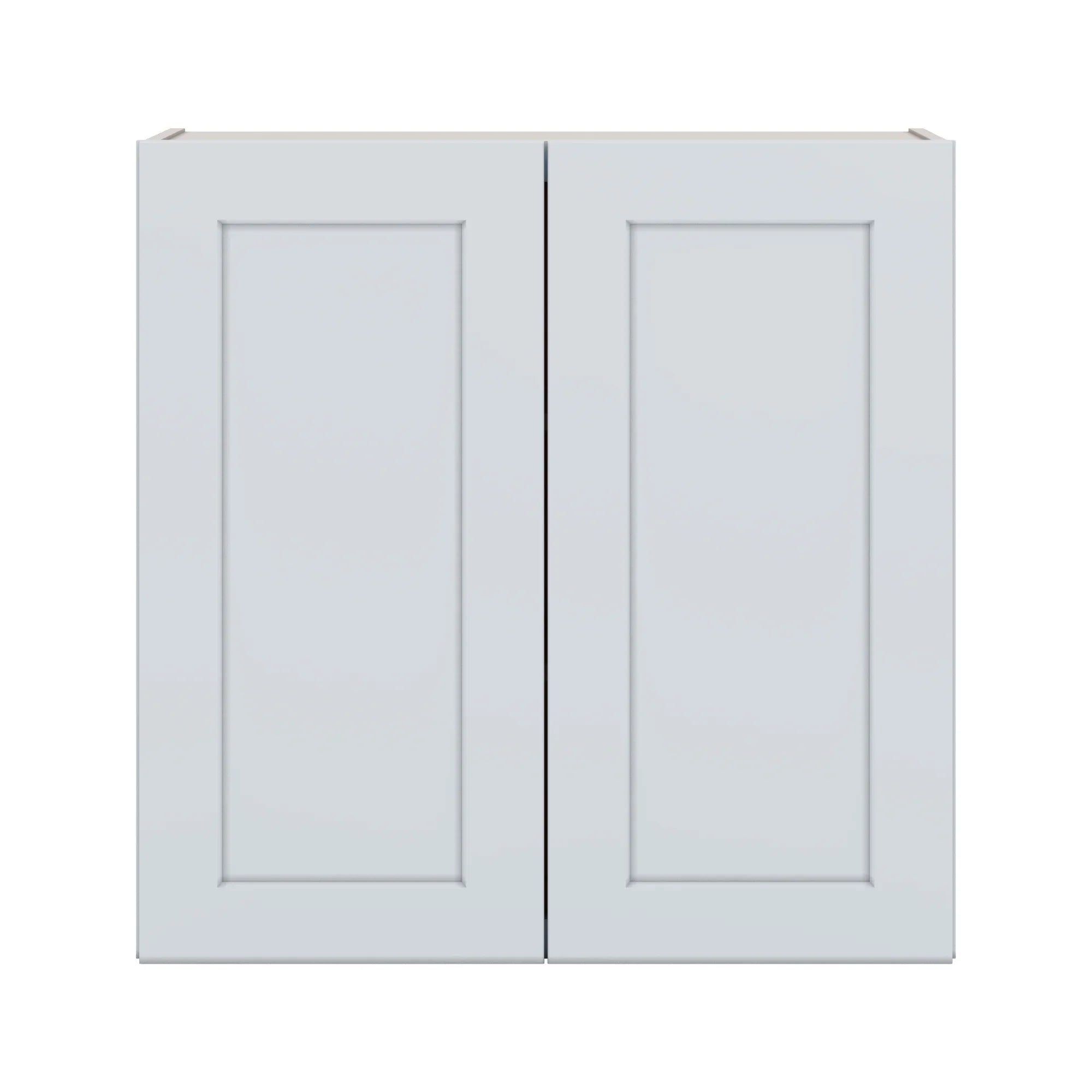 J&K White Shaker S8 Double Door Wall Cabinet 30" W x 30" H