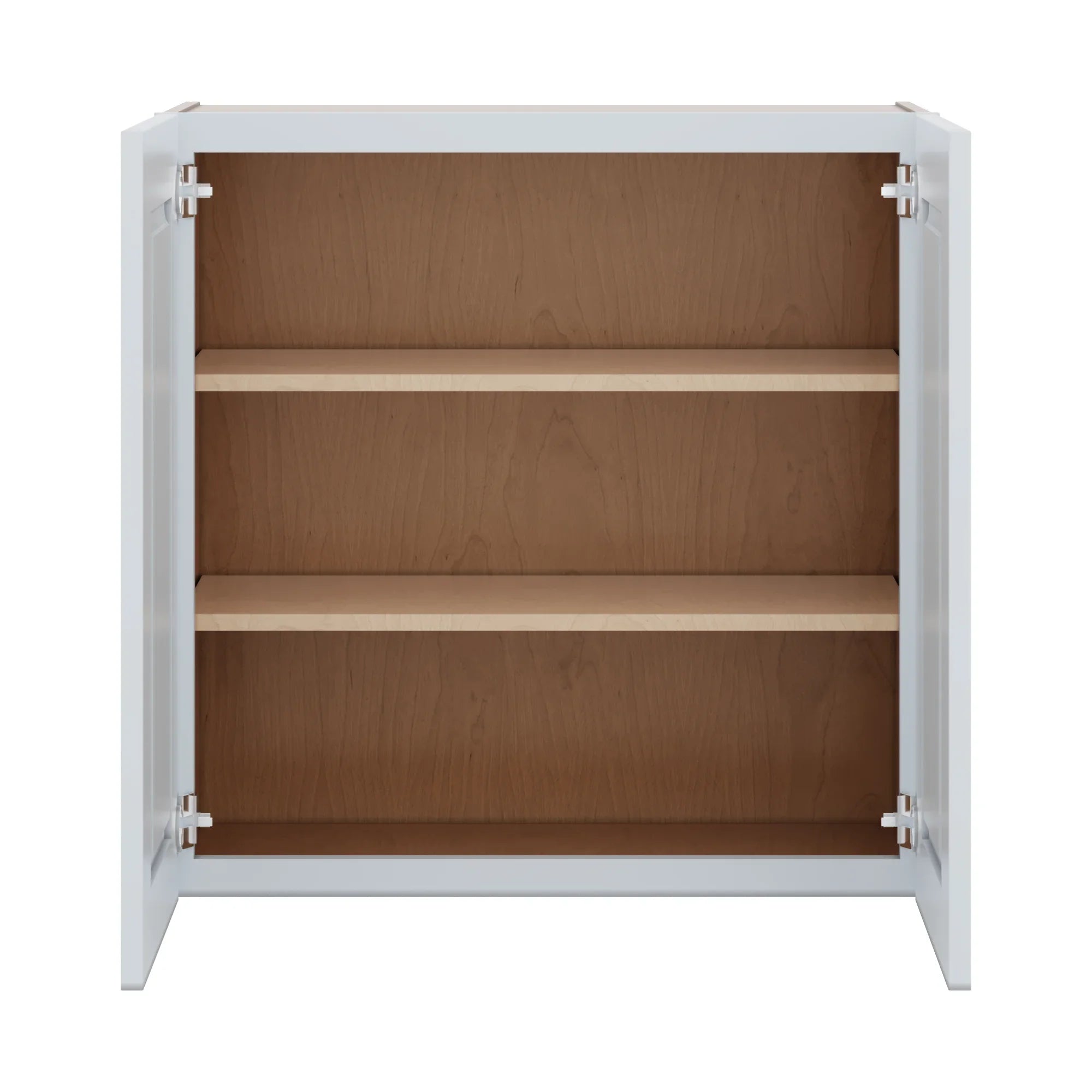J&K White Shaker S8 Double Door Wall Cabinet 30" W x 30" H