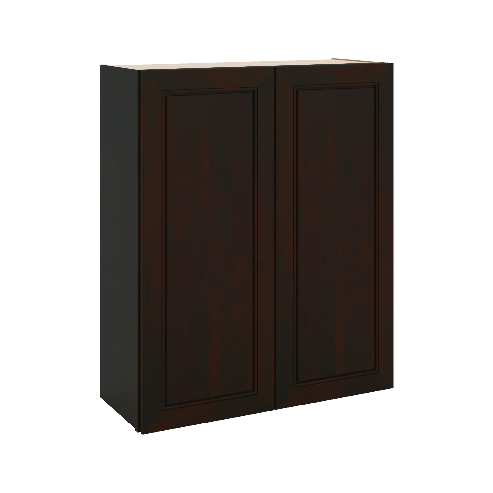 J&K Espresso K8 Double Door Wall Cabinet - 30" W x 36" H