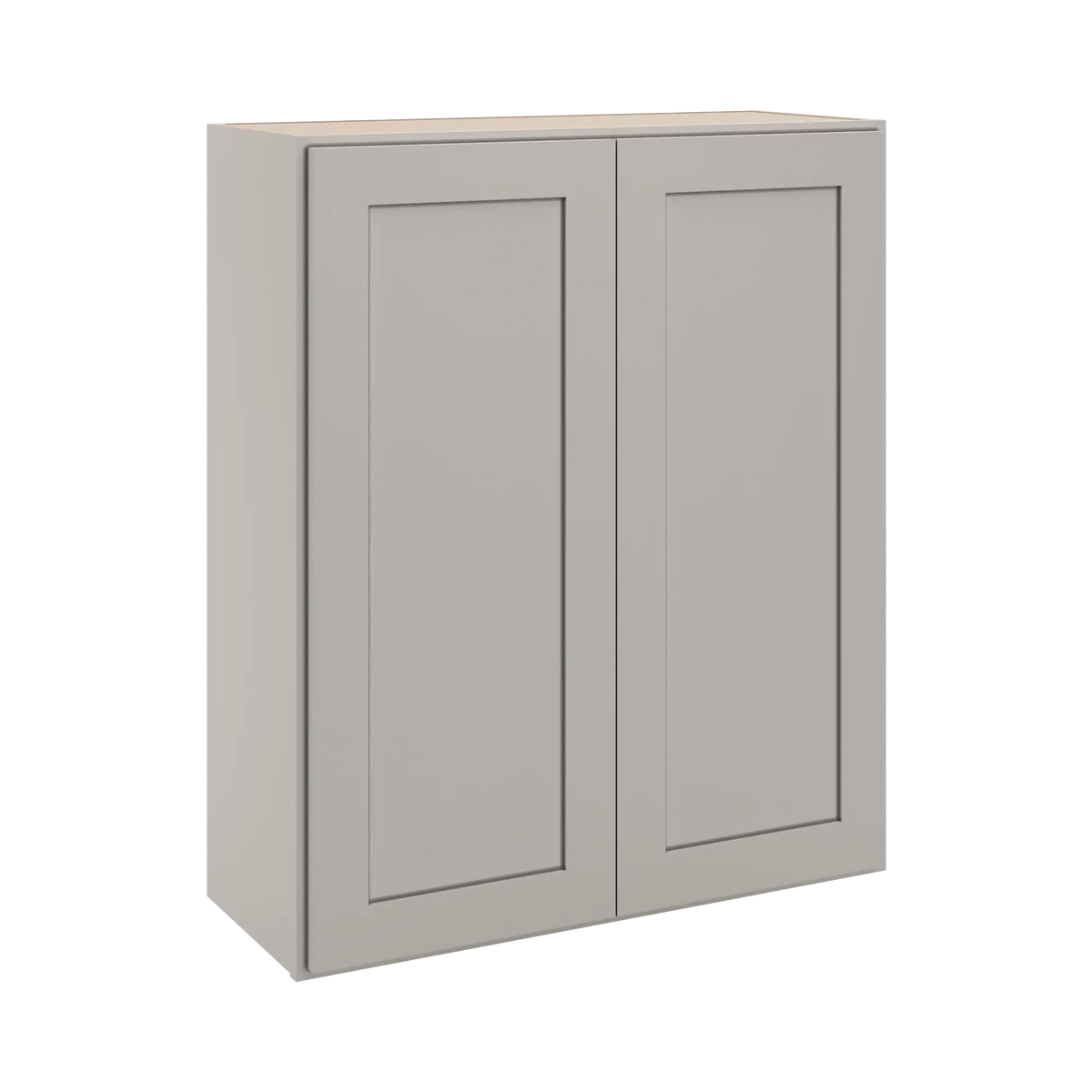 cnc luxor misty grey 30 w x 36 h double door wall cabinet