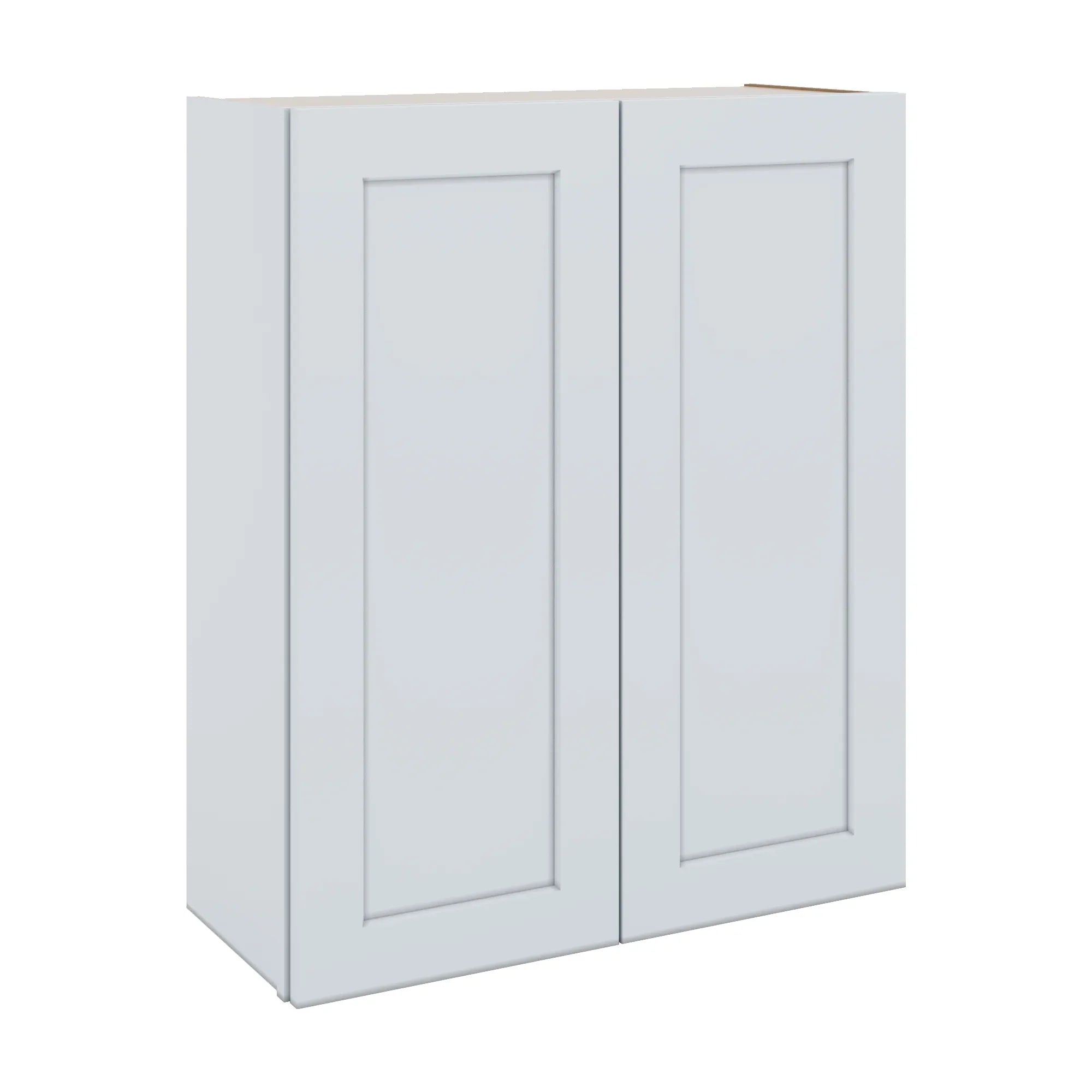 J&K White Shaker S8 Double Door Wall Cabinet - 30" W x 36" H