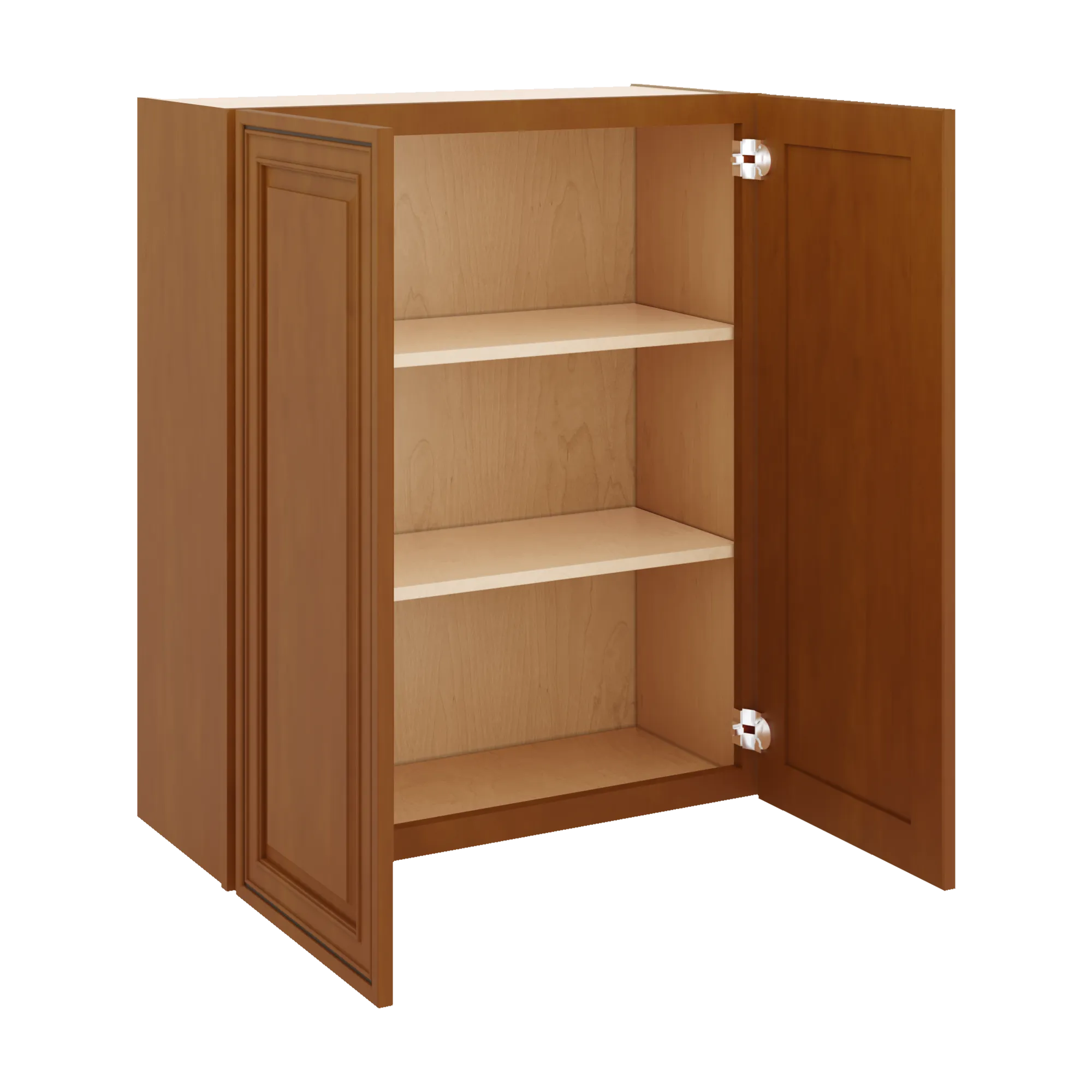 j k mocha glazed k10 double door wall cabinet 30 w x 36 h