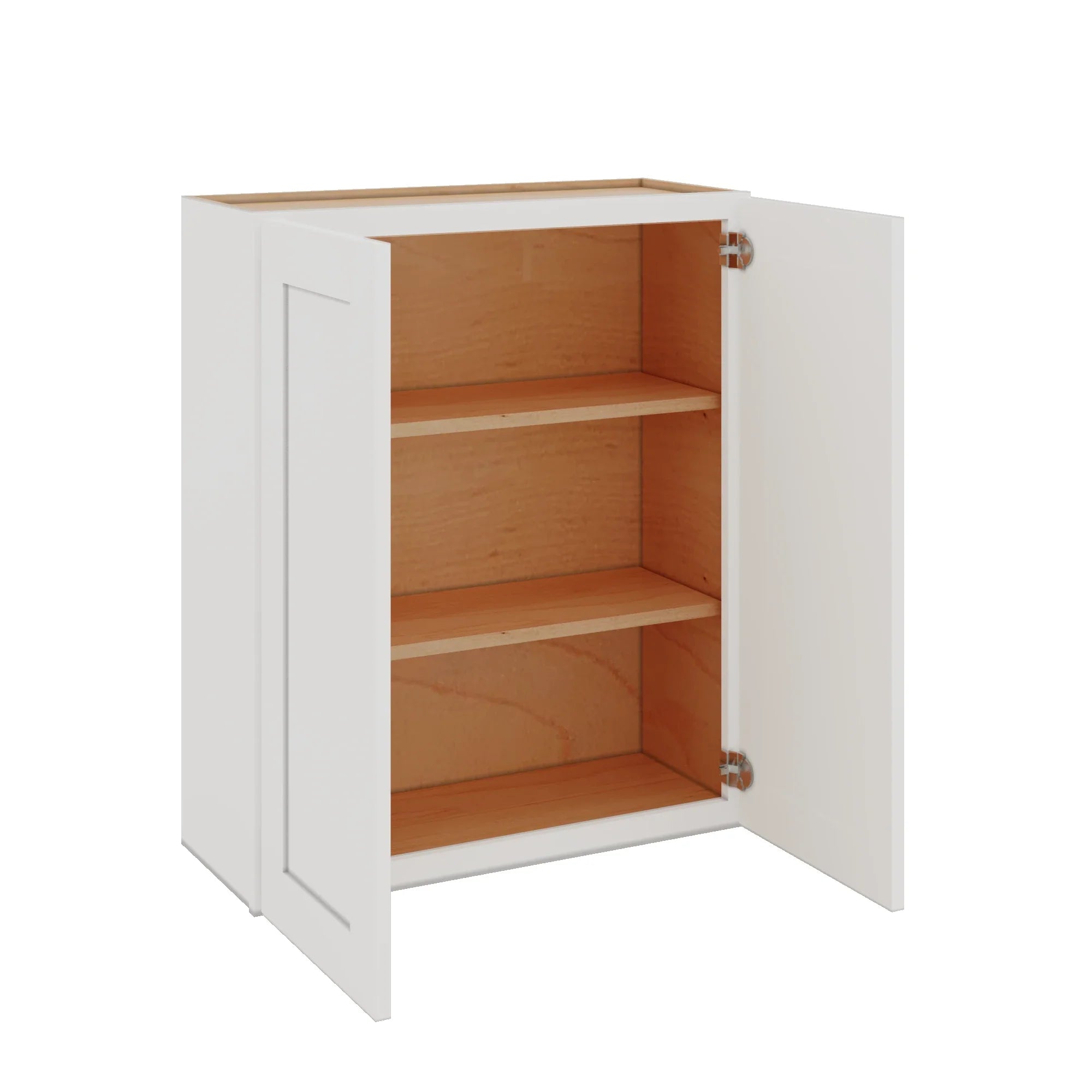 Modernform Cabinet White Shaker 30" W X 36" H X 12" D Double Door Wall Cabinet