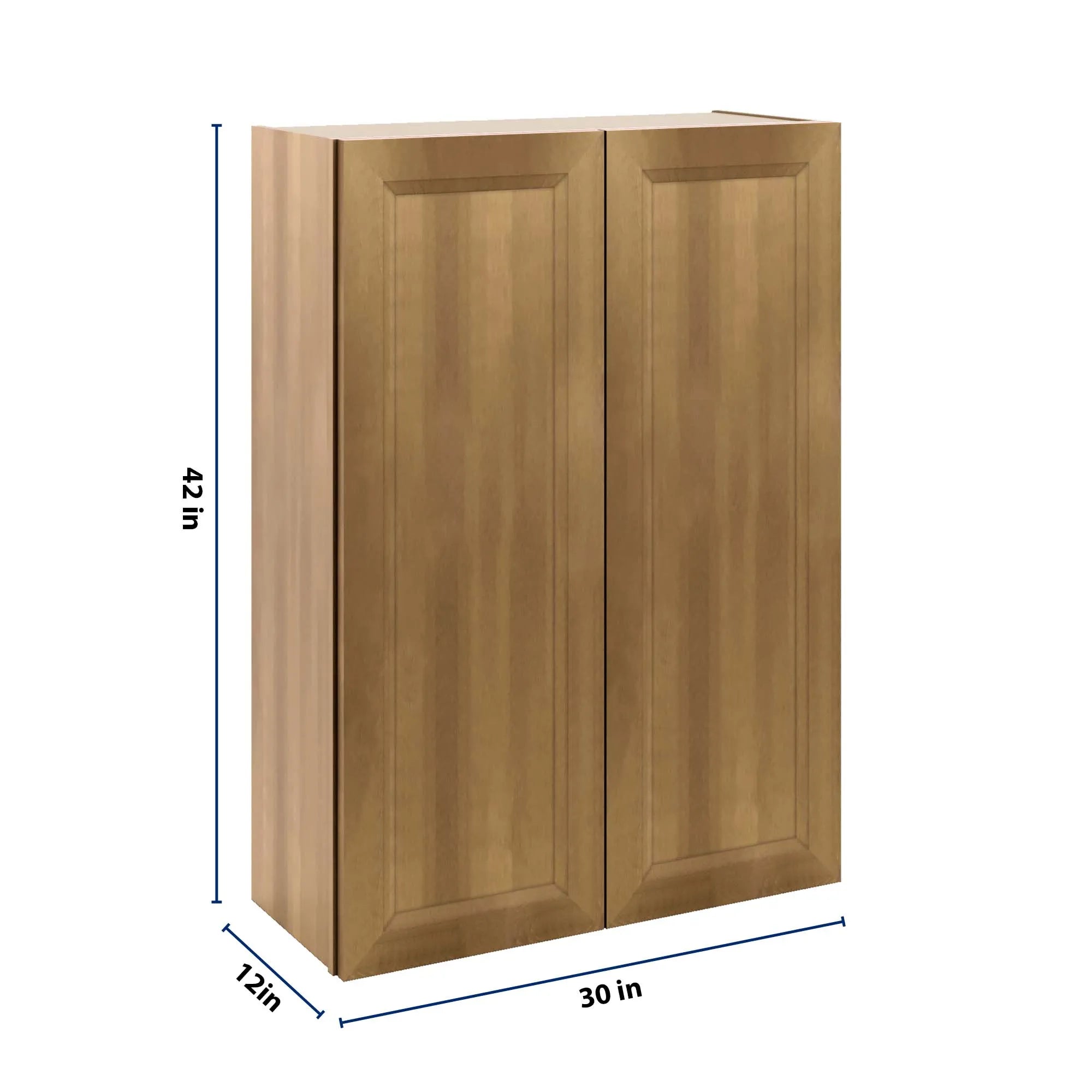 J&K Butterscotch B8 Double Door Wall Cabinet - 30" W x 42" H