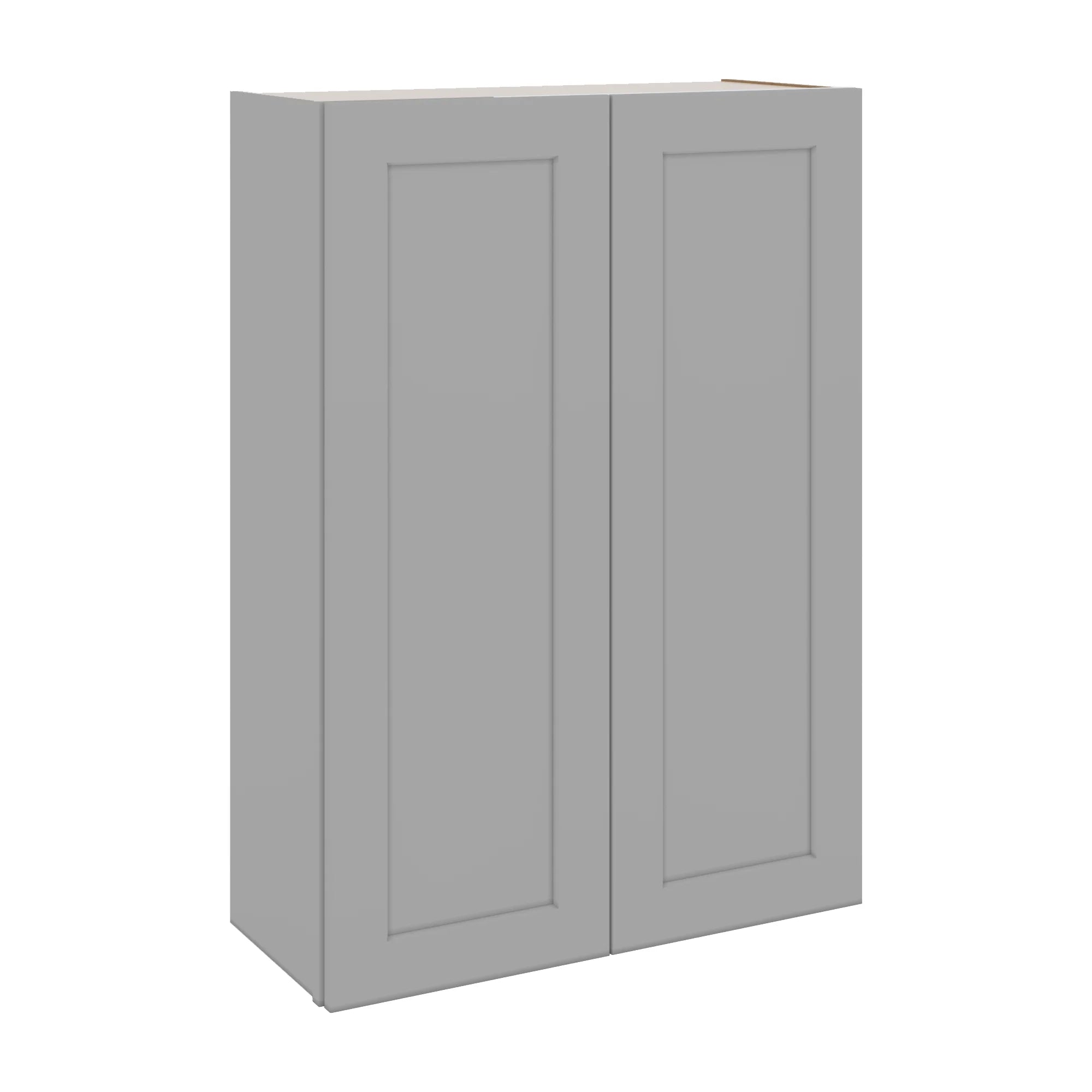 J&K Castle Grey S5 Double Door Wall Cabinet - 30" W x 42" H