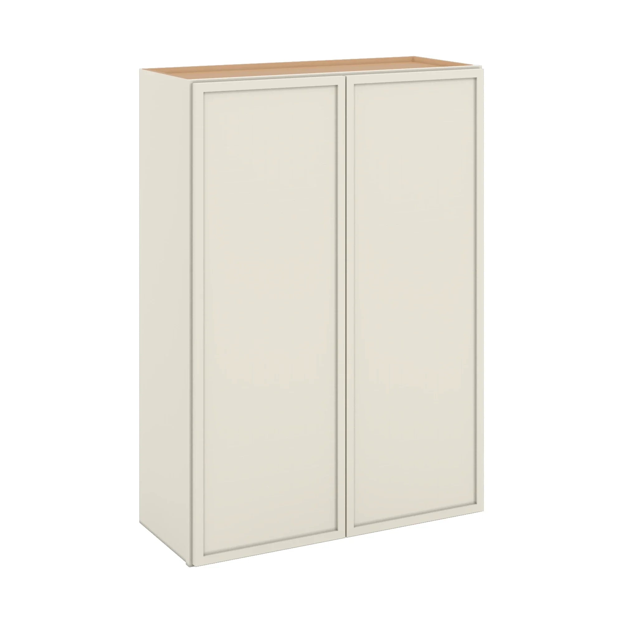 Modernform Cabinet Slim Dove White 30" W X 42" H X 12" D Double Door Wall Cabinet
