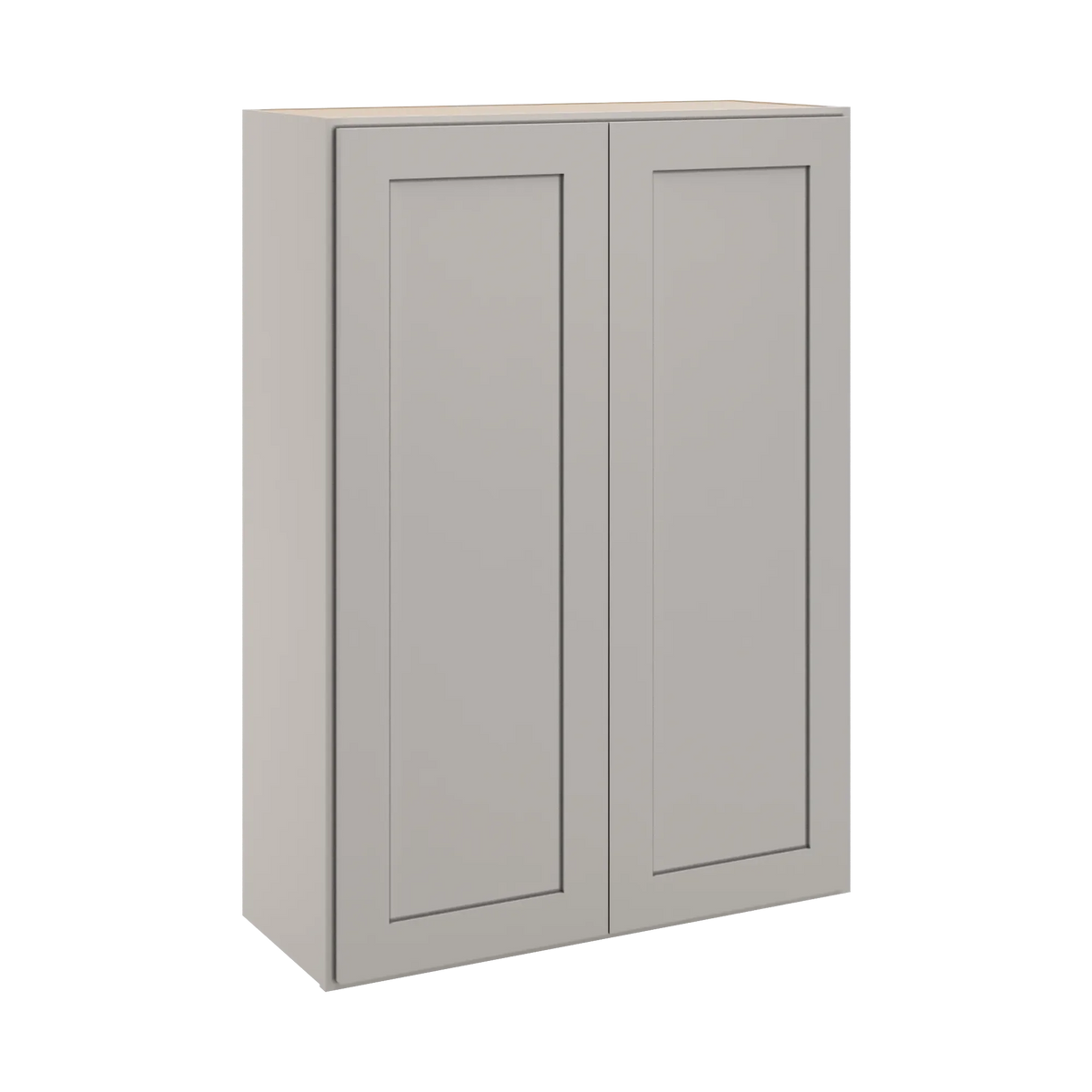cnc luxor misty grey 30 w x 42 h double door wall cabinet