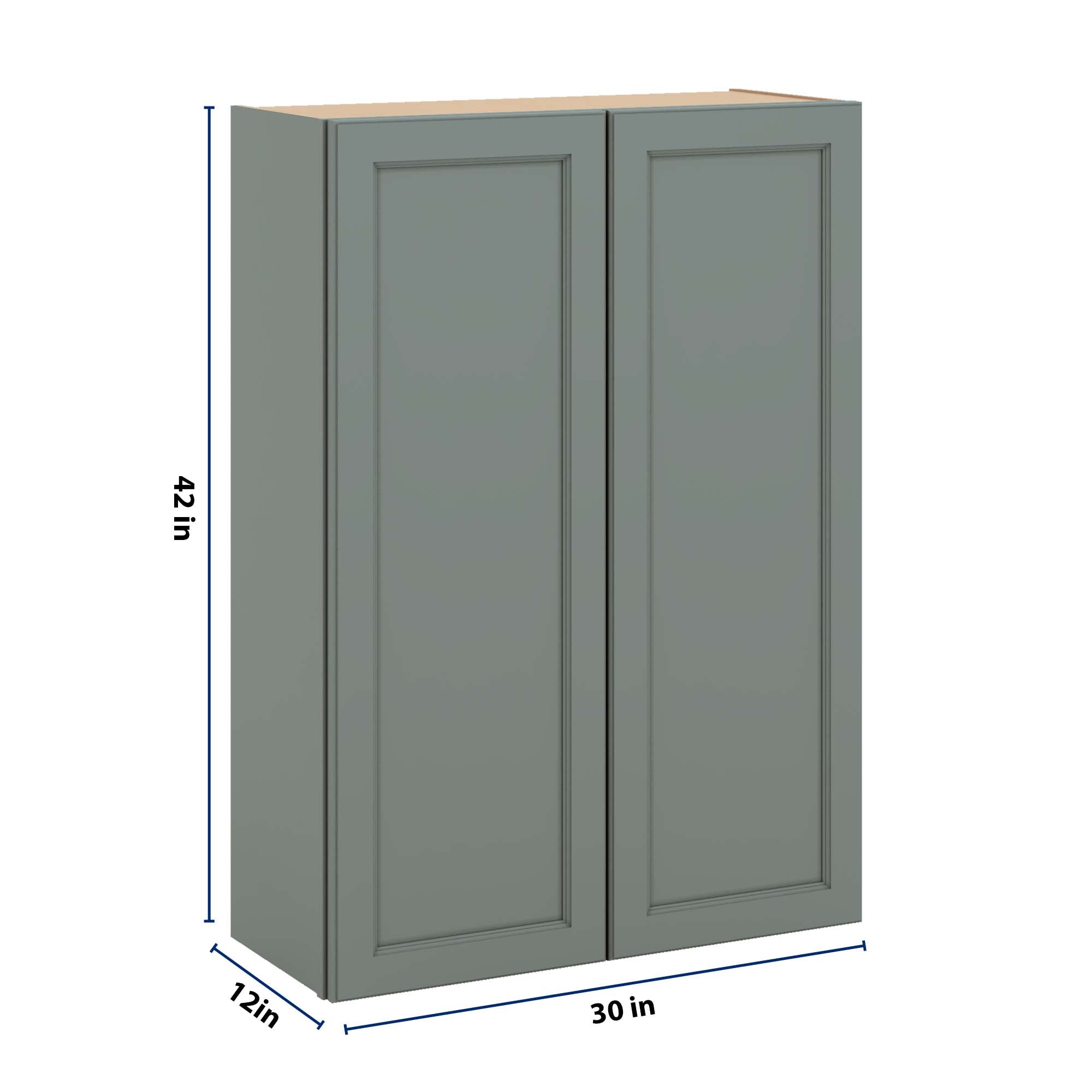 J&K Sage E3 Double Door Wall Cabinet - 30" W x 42" H