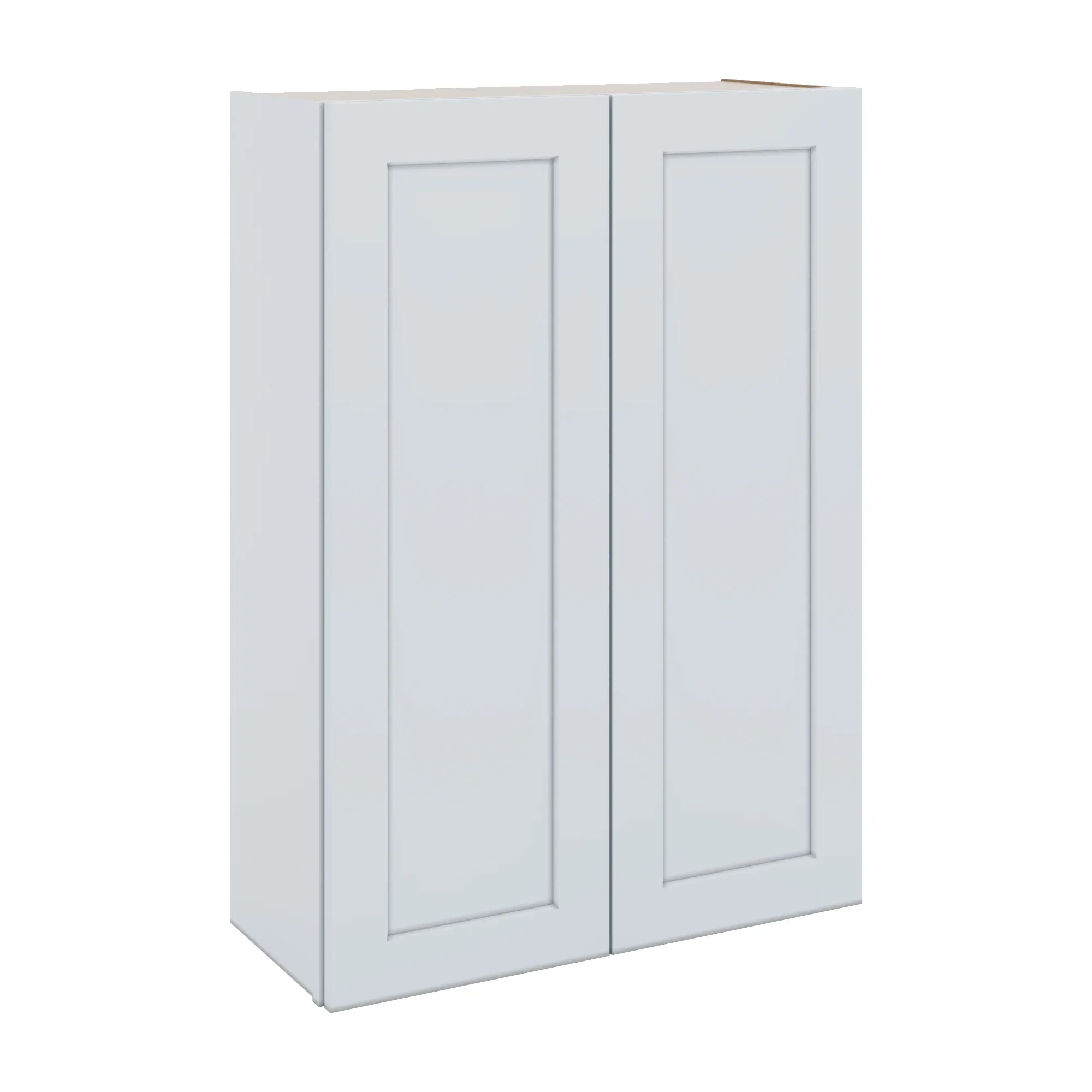 J&K White Shaker S8 Double Door Wall Cabinet - 30" W x 42" H