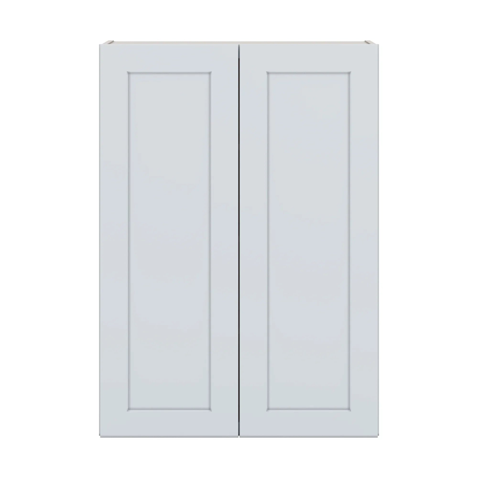 J&K White Shaker S8 Double Door Wall Cabinet 30" W x 42" H