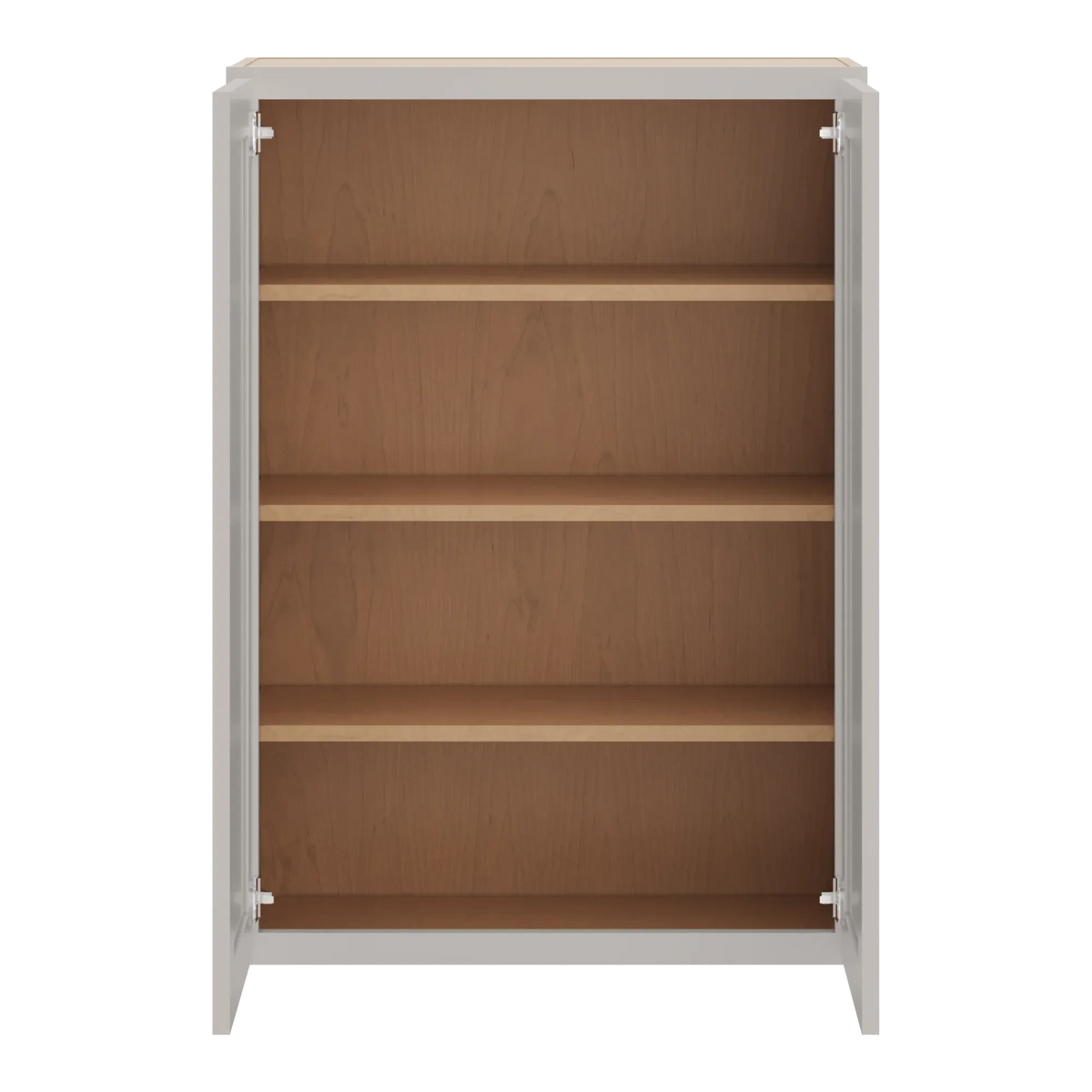 cnc luxor misty grey 30 w x 42 h double door wall cabinet