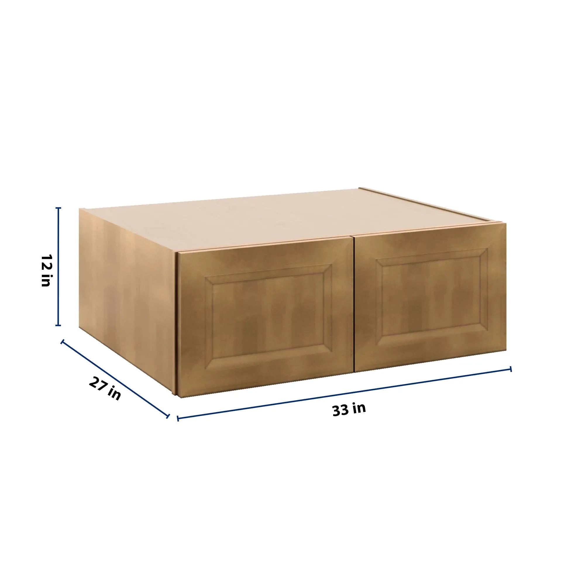 J&K Butterscotch B8 Refrigerator Wall Cabinet - 33" W x 12" H x 27" D
