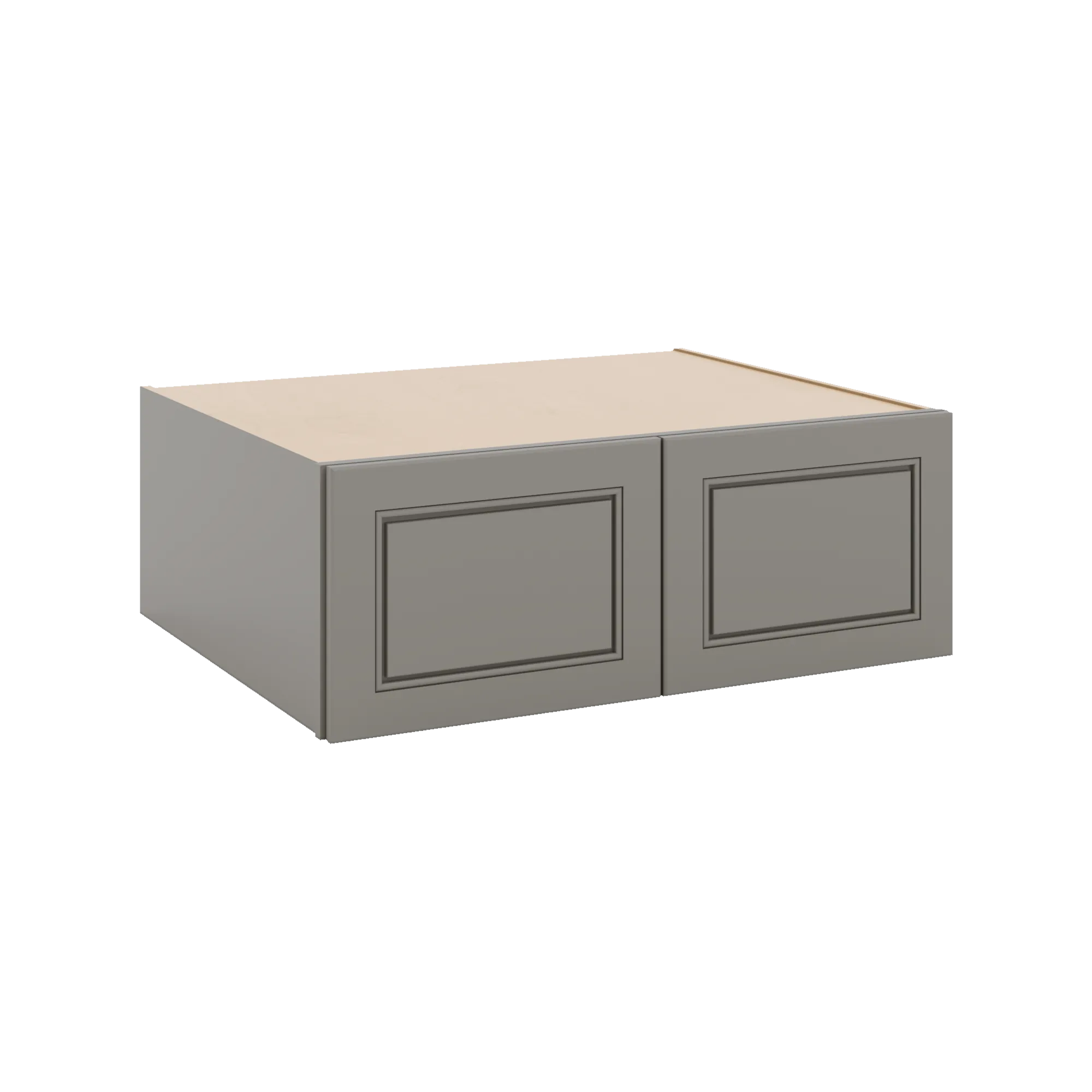 J&K Greige K3 Refrigerator Wall Cabinet - 33" W x 12" H x 27" D
