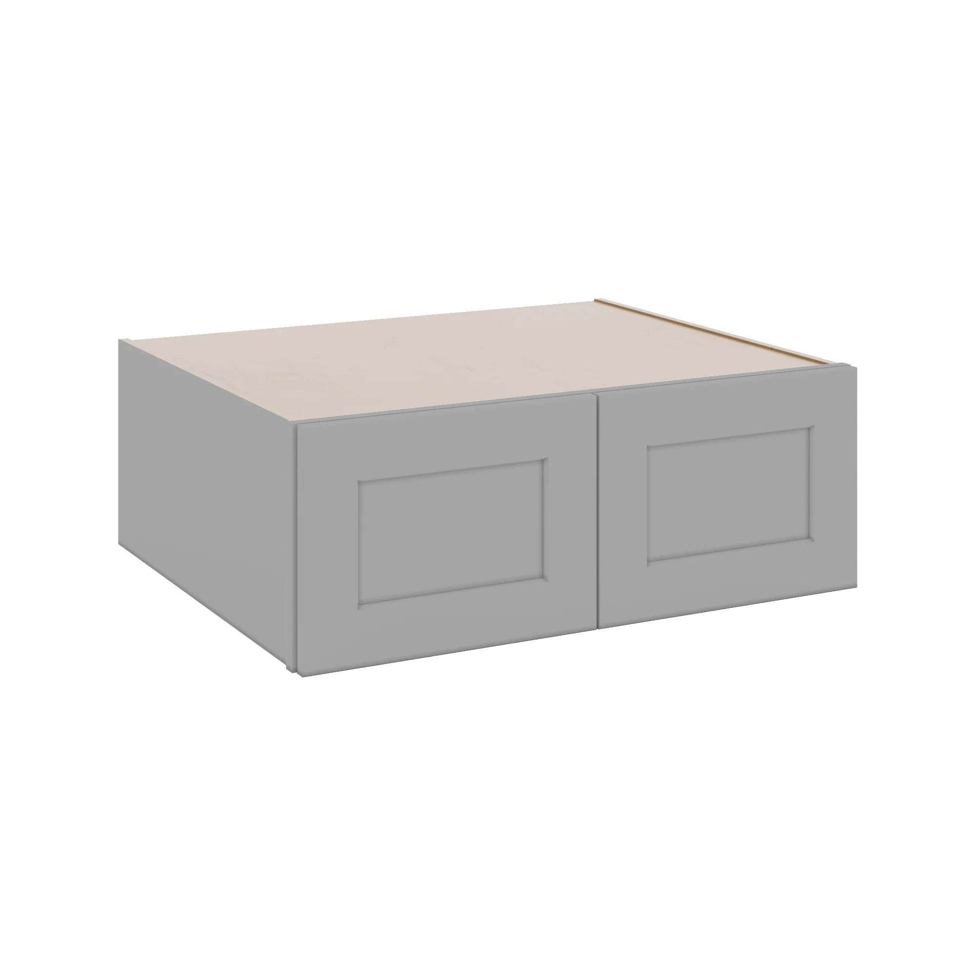 J&K Castle Grey S5 Refrigerator Wall Cabinet - 33" W x 12" H x 27" D