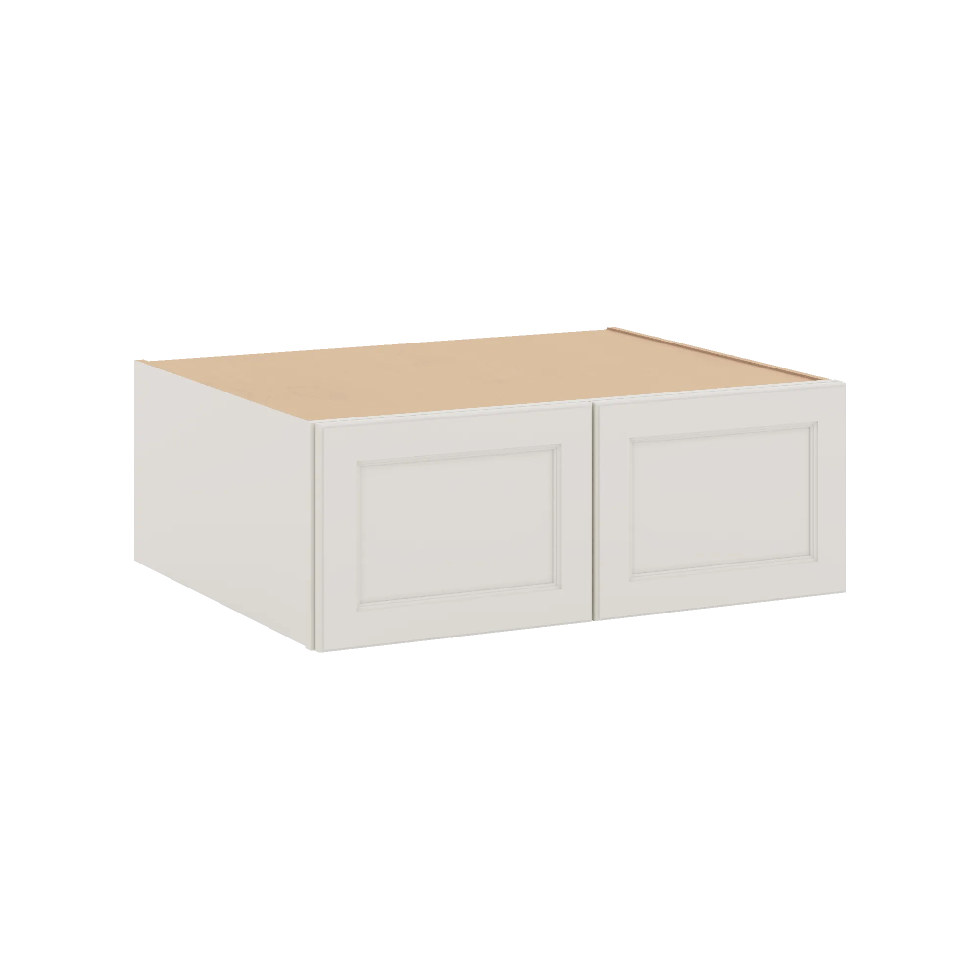 J&K Dove E1 Refrigerator Wall Cabinet - 33" W x 12" H x 27" D