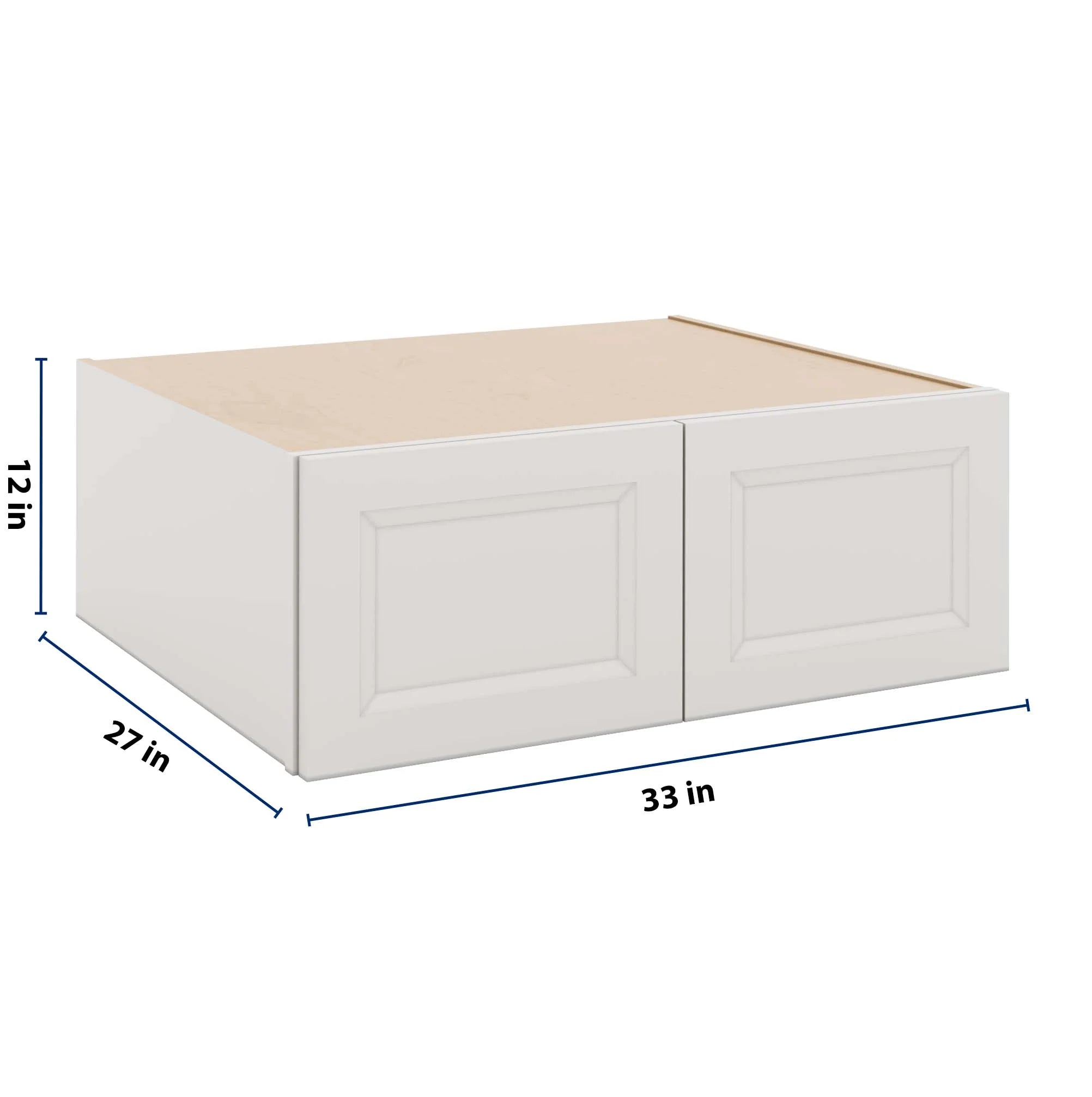 J&K Pure B5 Refrigerator Wall Cabinet - 33" W x 12" H x 27" D
