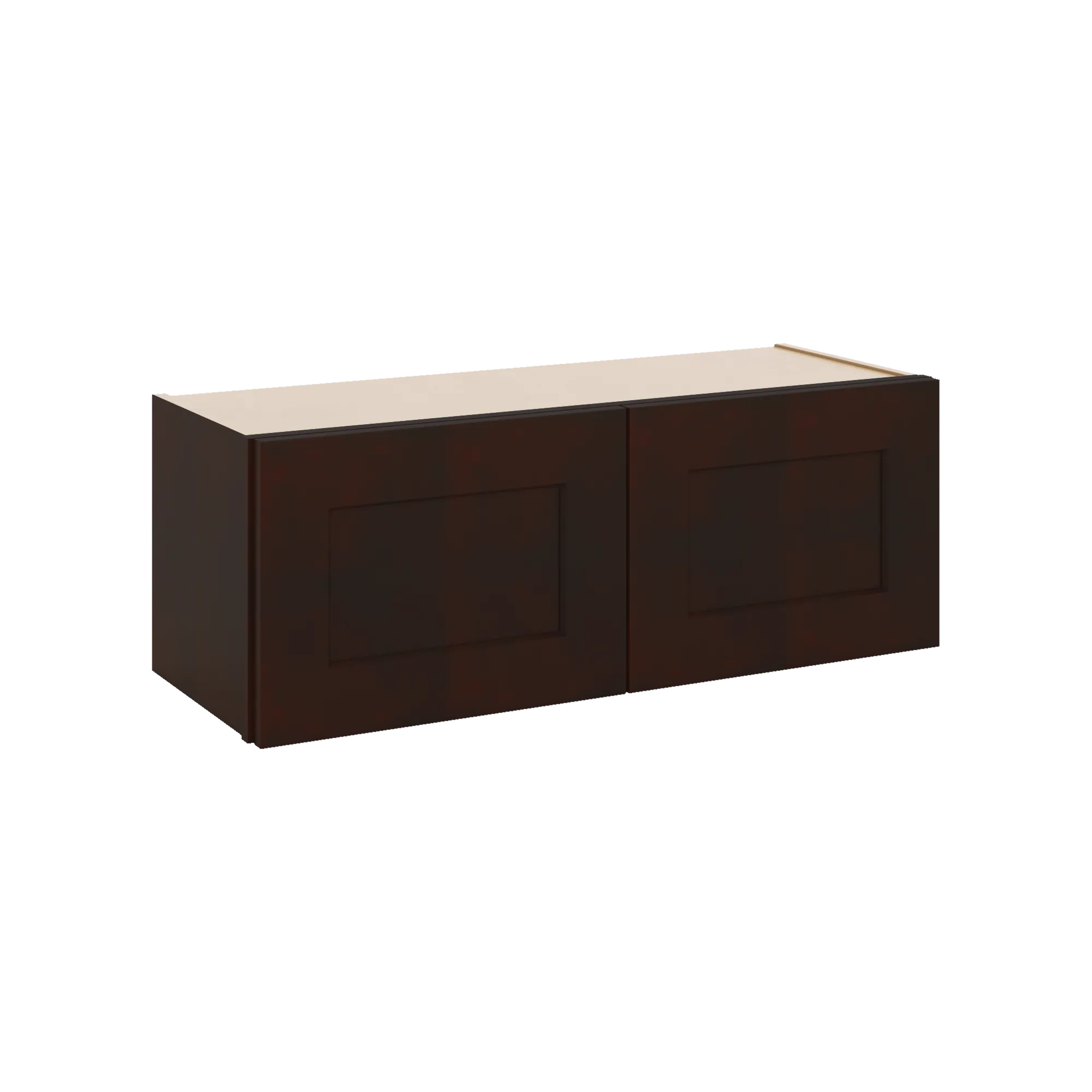 J&K Java Coffee S1 Double Door Wall Cabinet - 33" W x 12" H