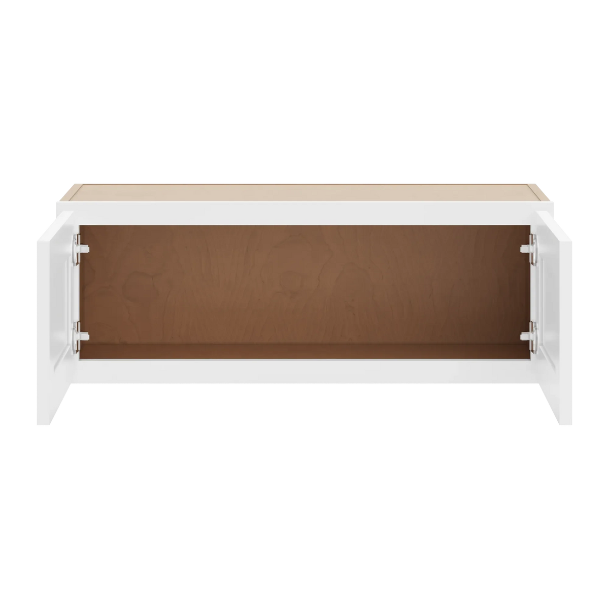 cnc luxor white 33 w x 12 h double door wall cabinet