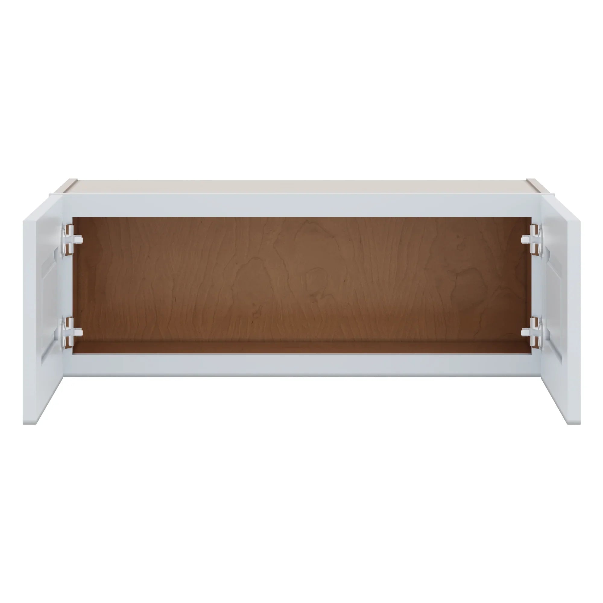 J&K White Shaker S8 Double Door Wall Cabinet 33" W x 12" H