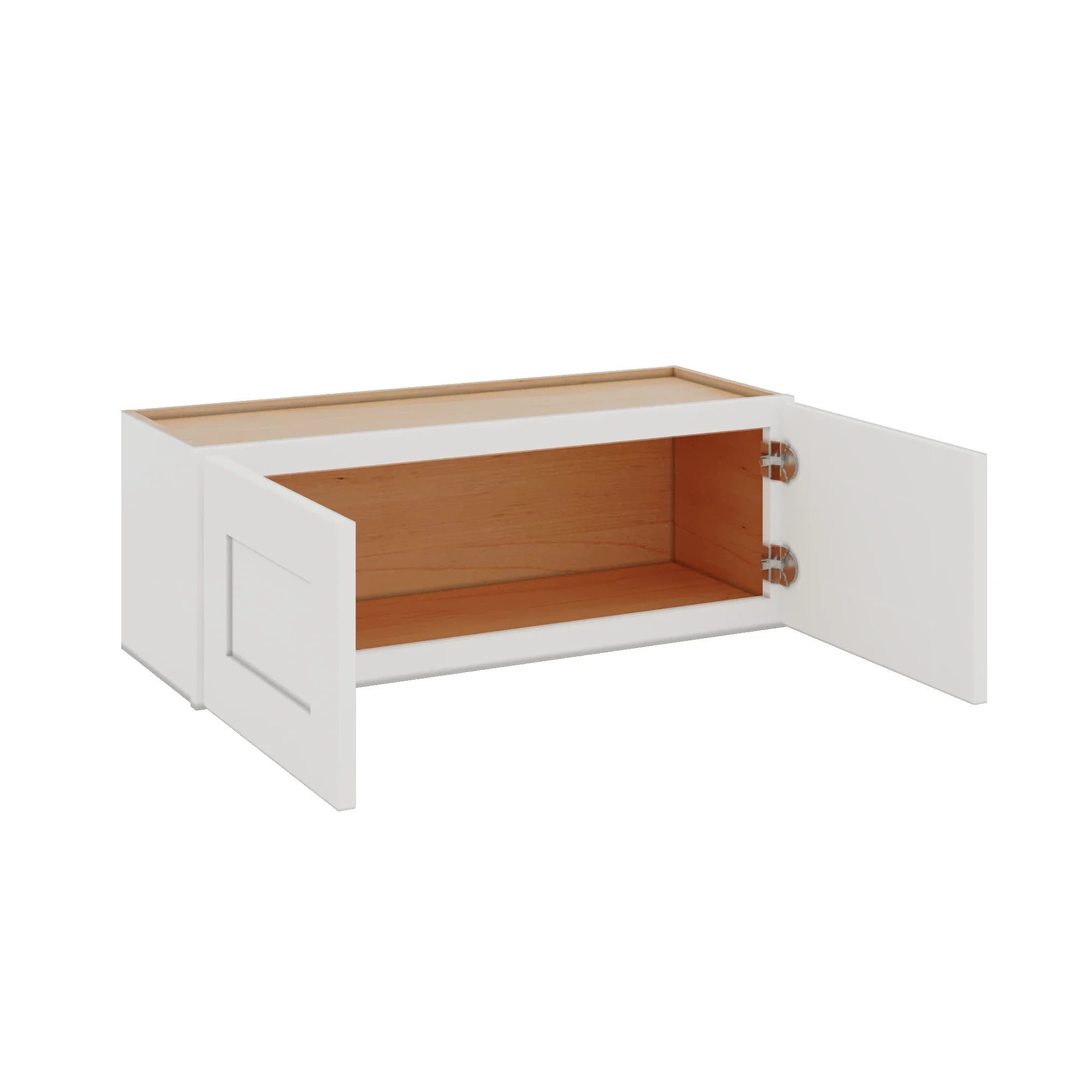 Modernform Cabinet White Shaker 33" W X 12" H X 12" D Double Door Wall Cabinet