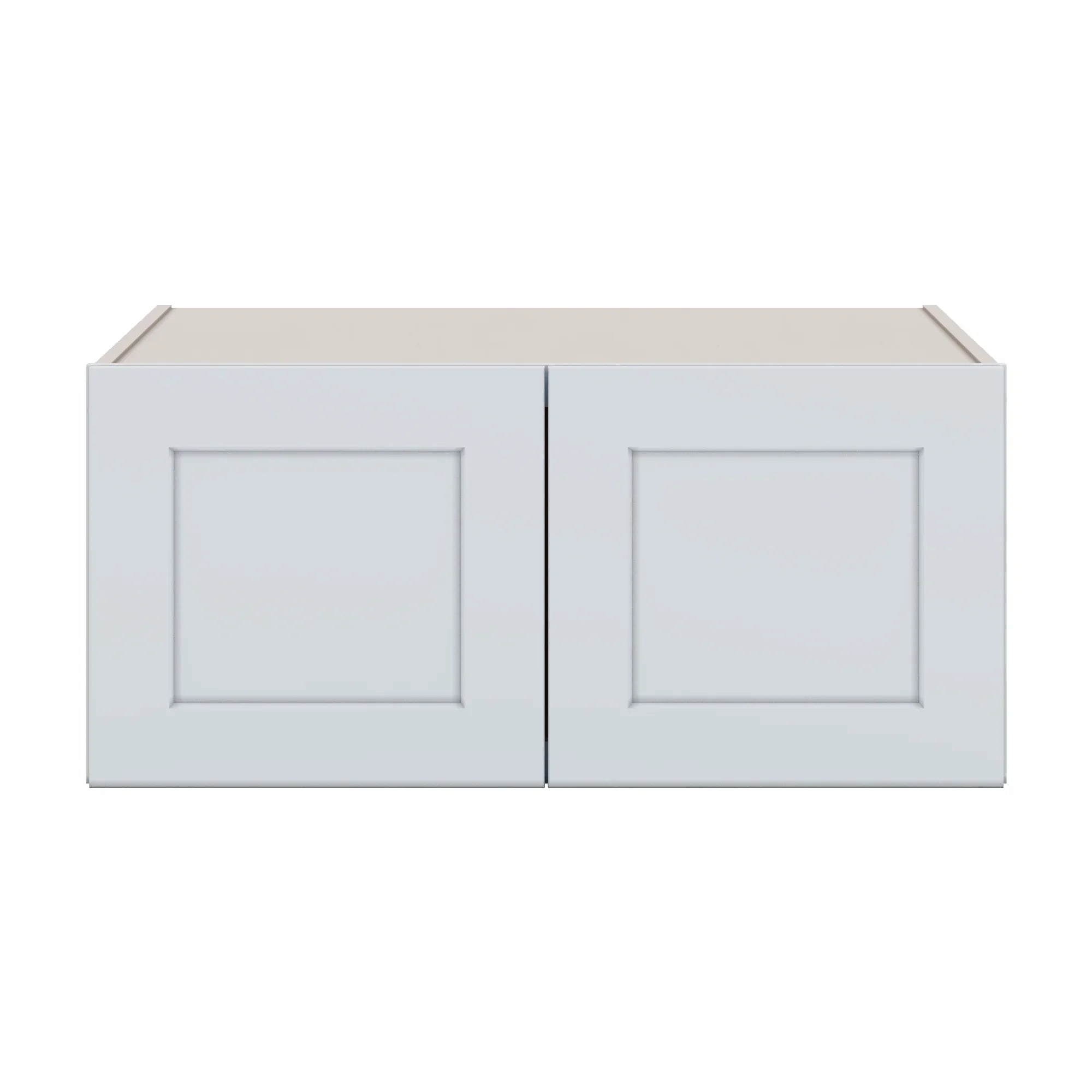J&K White Shaker S8 Refrigerator Wall Cabinet 33" W x 15" H x 27" D