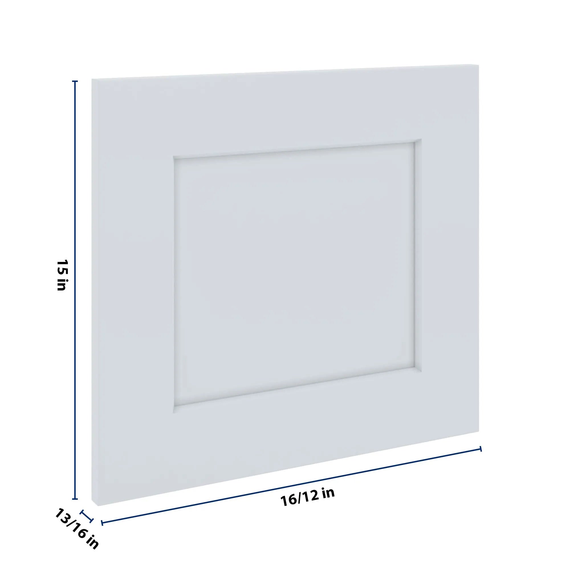 J&K White Shaker S8 Dummy Door Panel 16 1/2" W x 15" H