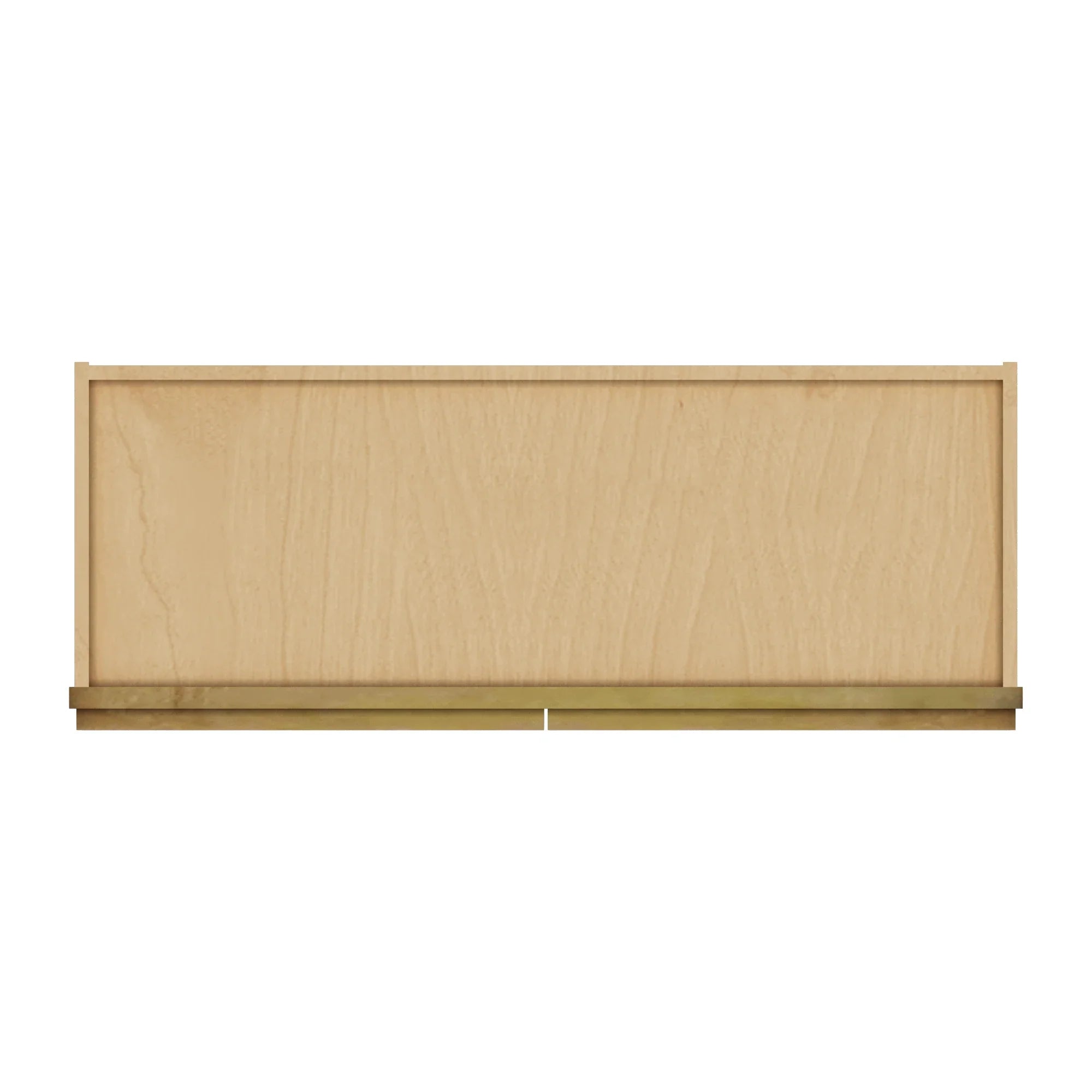 Modernform Cabinet Natural Shaker 33" W X 15" H X 12" D Double Glass Door Wall Cabinet