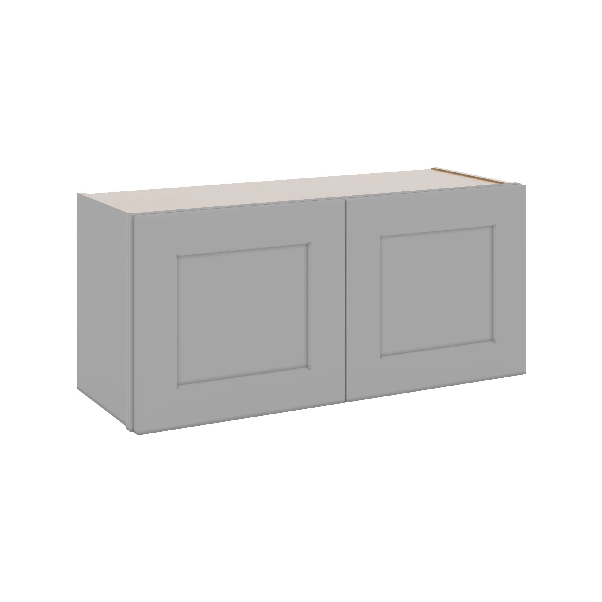 J&K Castle Grey S5 Double Door Wall Cabinet - 33" W x 15" H