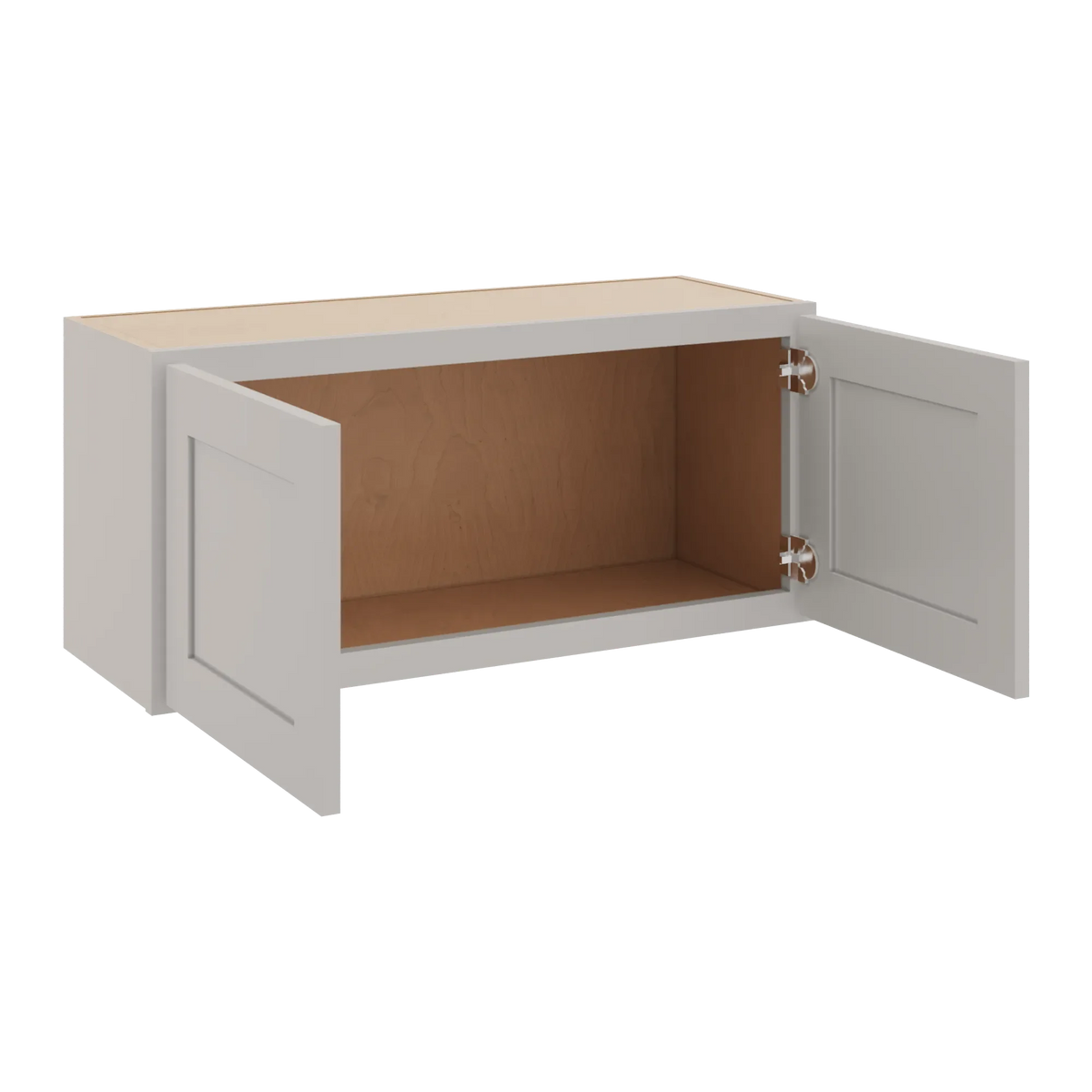 cnc luxor 5 piece misty grey 33 w x 15 h double door wall cabinet