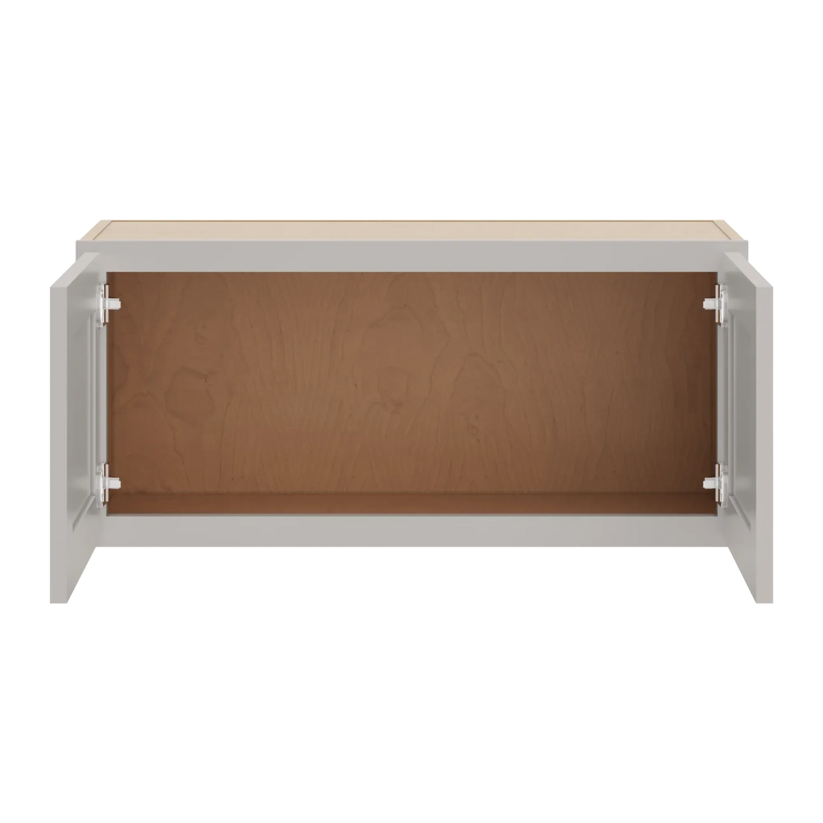cnc luxor 5 piece misty grey 33 w x 15 h double door wall cabinet