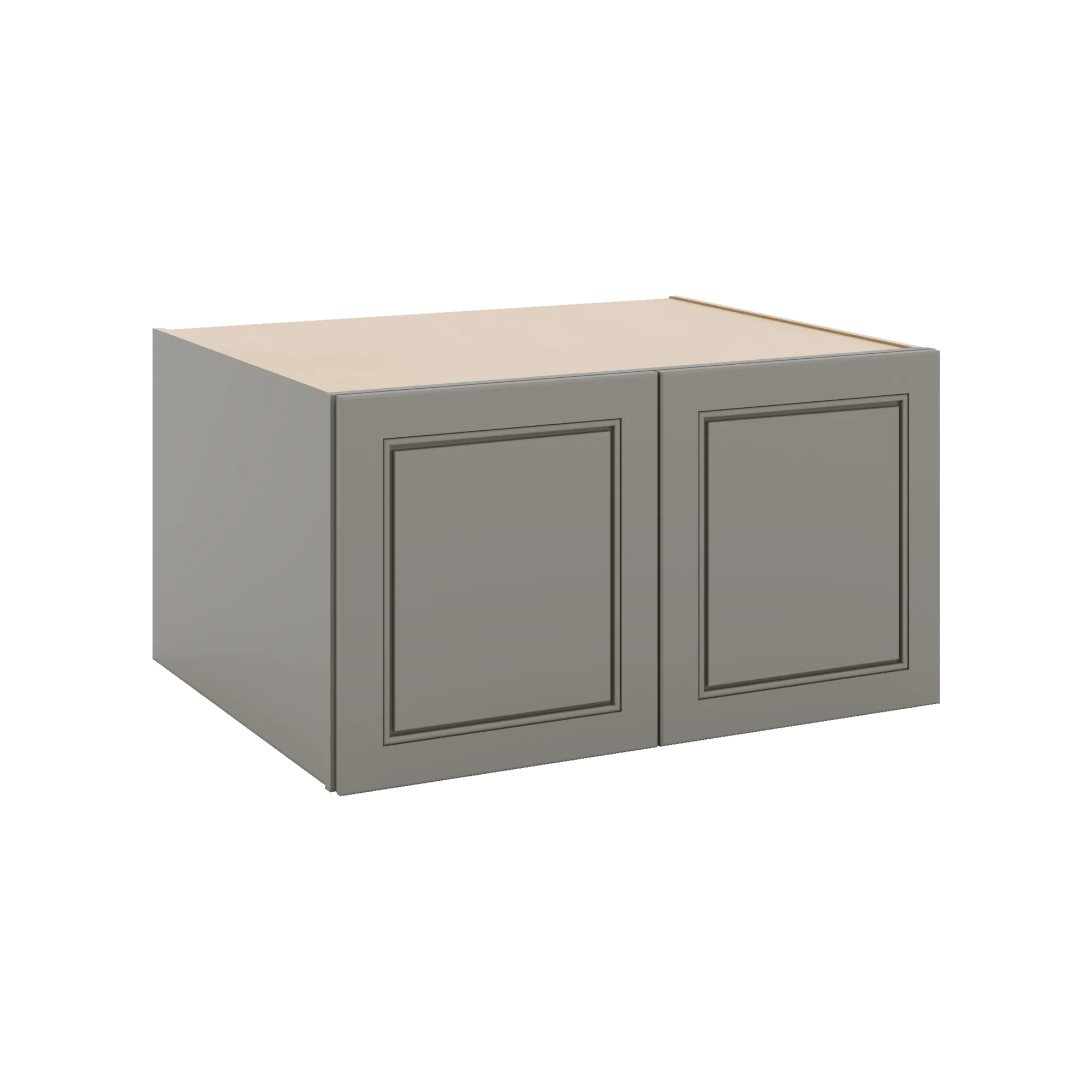 J&K Greige K3 Refrigerator Wall Cabinet - 33" W x 18" H x 27" D
