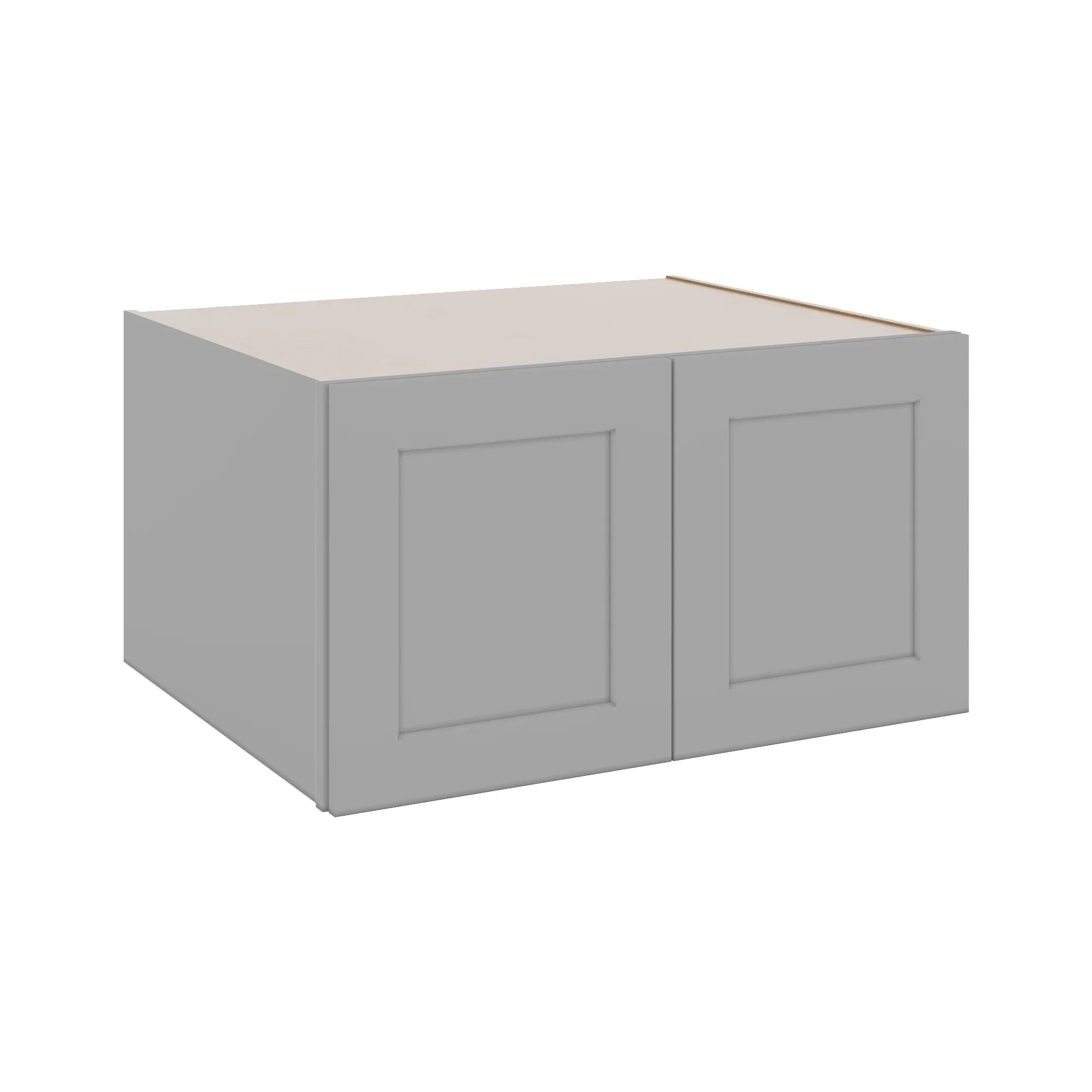 J&K Castle Grey S5 Refrigerator Wall Cabinet - 33" W x 18" H x 27" D