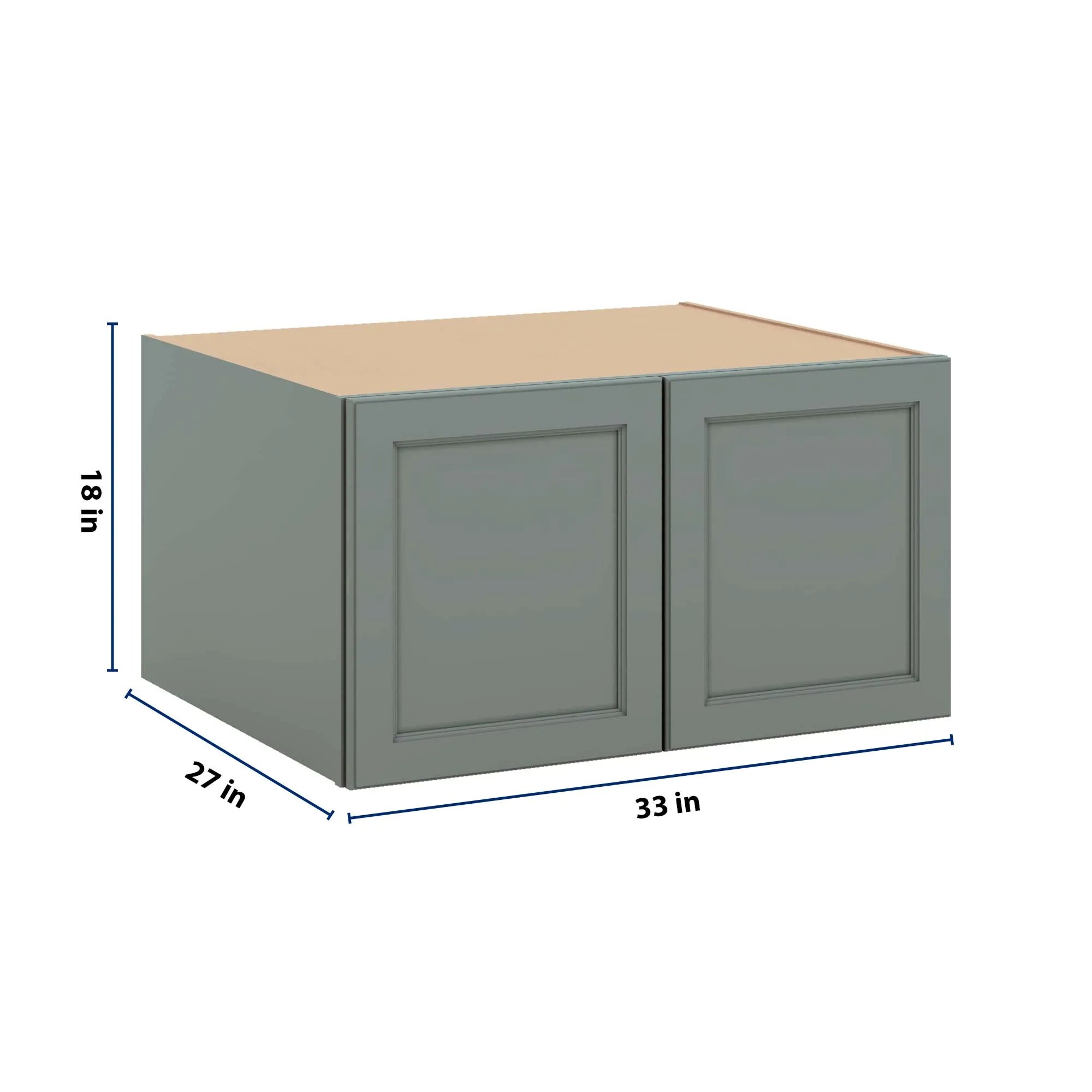 J&K Sage E3 Refrigerator Wall Cabinet - 33" W x 18" H x 27" D