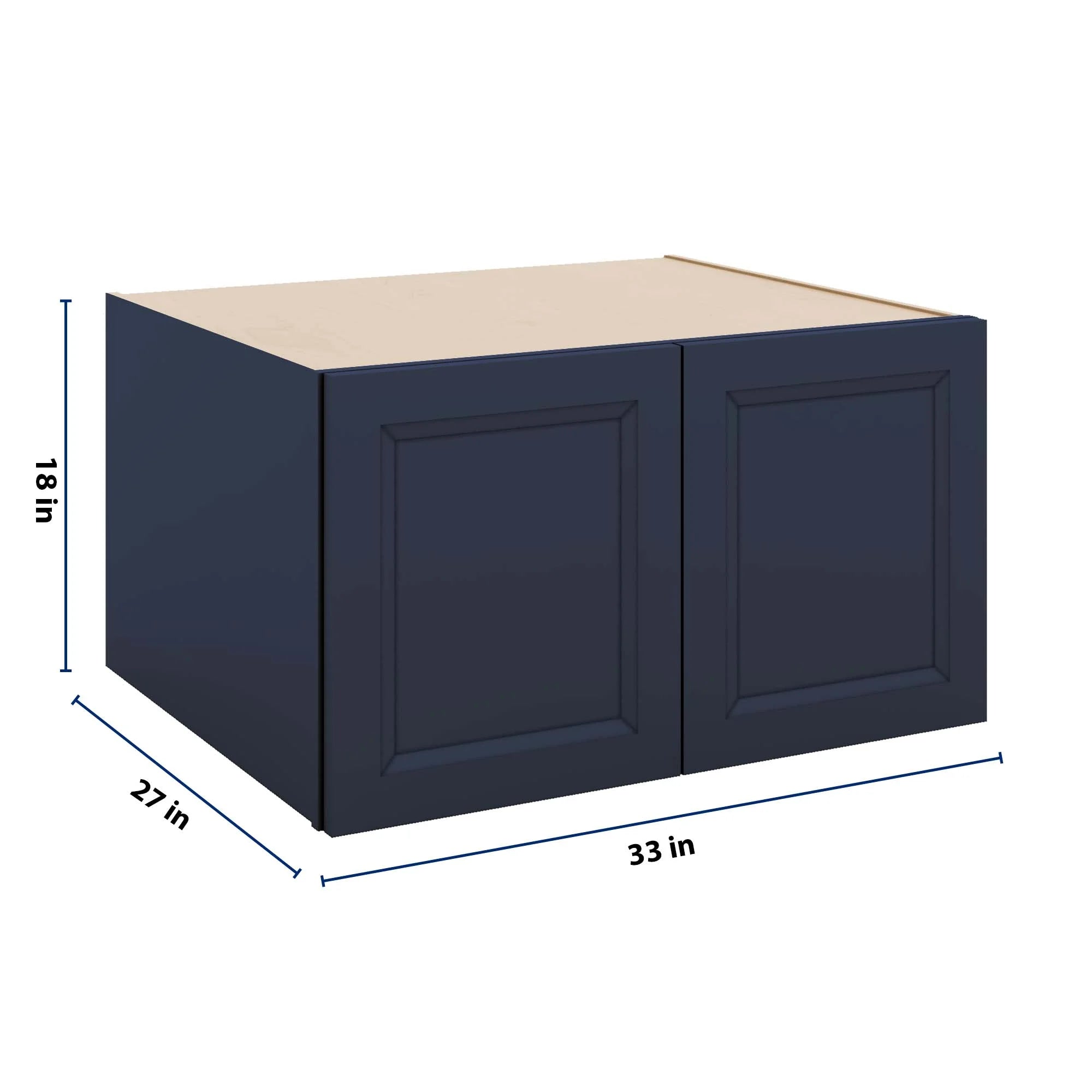 J&K Naval B7 Refrigerator Wall Cabinet - 33" W x 18" H x 27" D