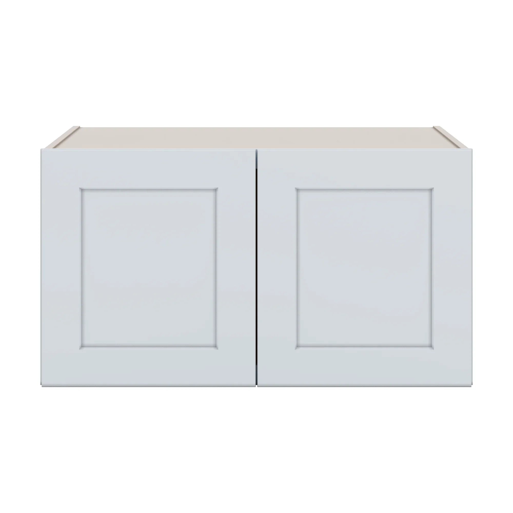 J&K White Shaker S8 Refrigerator Wall Cabinet 33" W x 18" H x 27" D